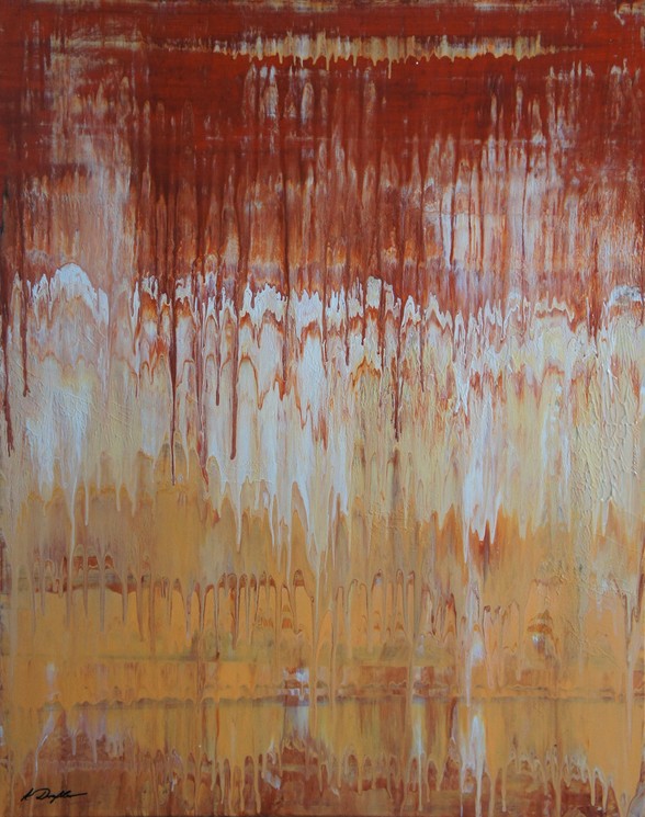 Ansgar Dressler, Sandstone, Painting on canvas