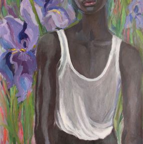 Gemälde, Among Flowers, Anyck Alvarez Kerloch