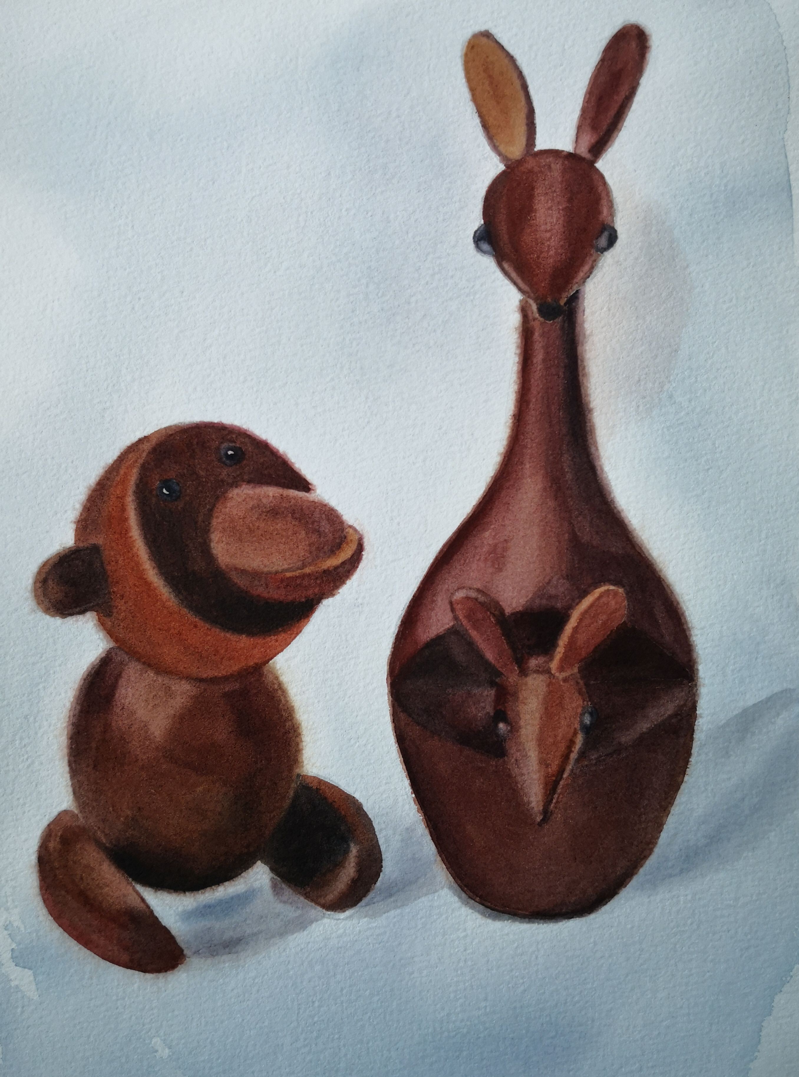 Anyck Alvarez Kerloch, Monkey and Kangoroo Anyck Alvarez Kerloch, Monkey and Kangoroo