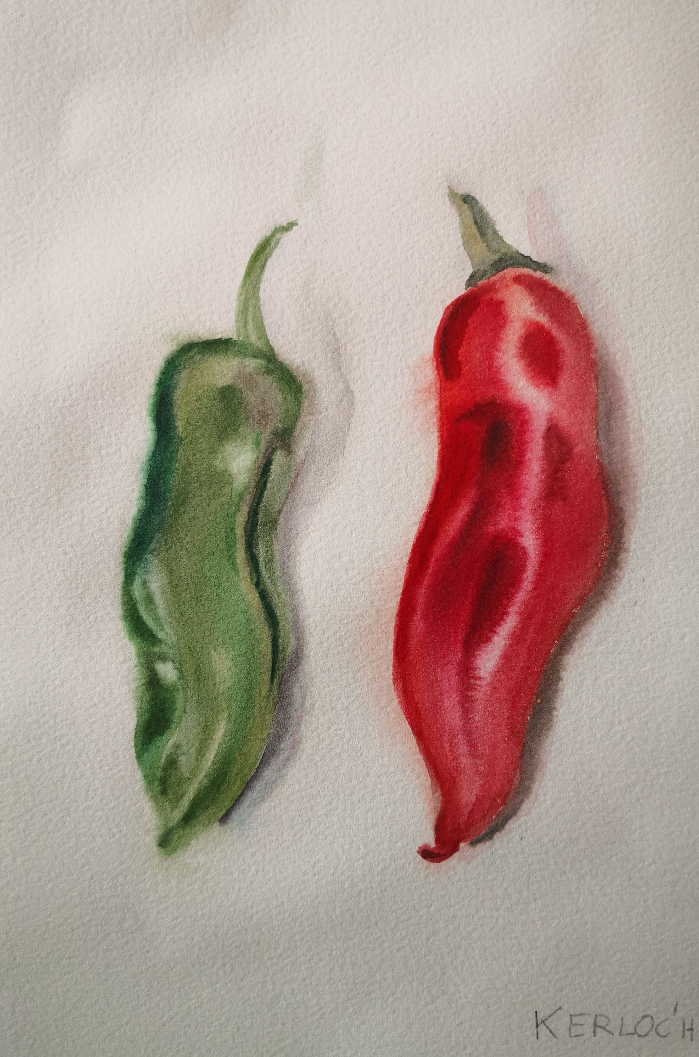 Anyck Alvarez Kerloch, Green and Red Peppers Anyck Alvarez Kerloch, Green and Red Peppers
