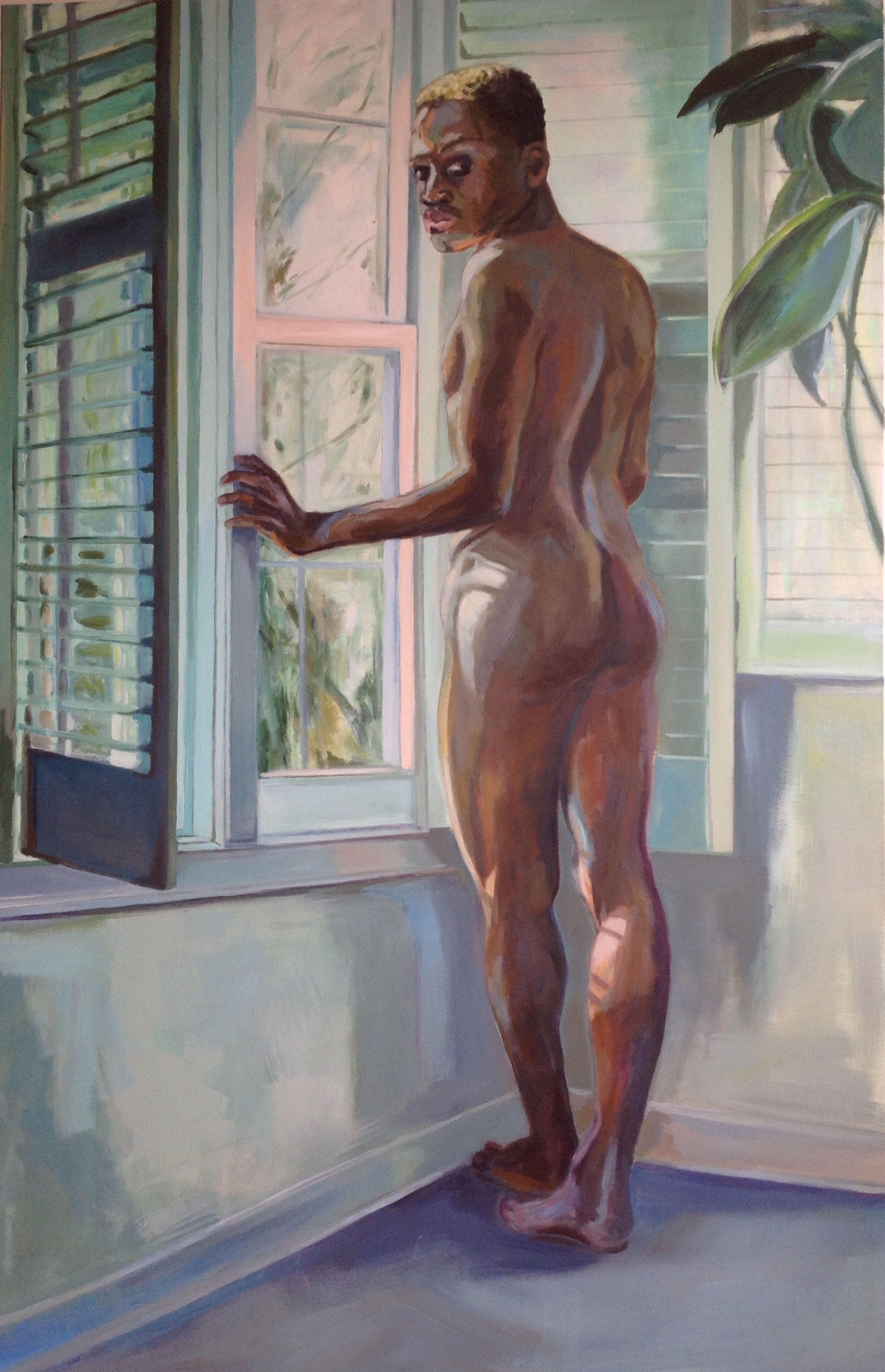 Anyck Alvarez Kerloch, Man at Window Anyck Alvarez Kerloch, Man at Window