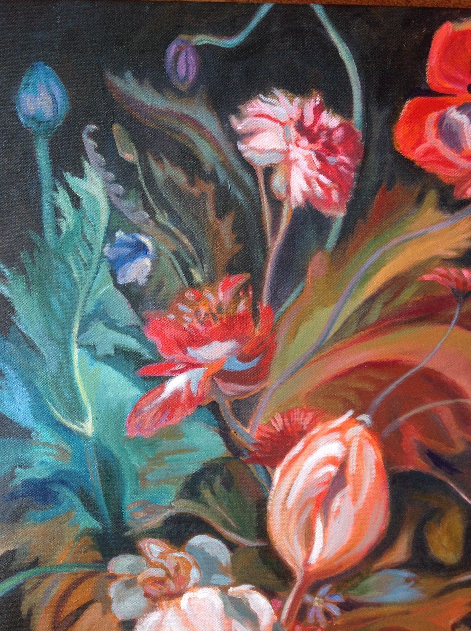 Anyck Alvarez Kerloch, Flowers on Black #2 Anyck Alvarez Kerloch, Flowers on Black #2