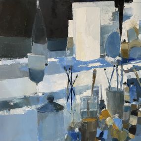 Peinture, L'atelier bleu, Didier Caudron