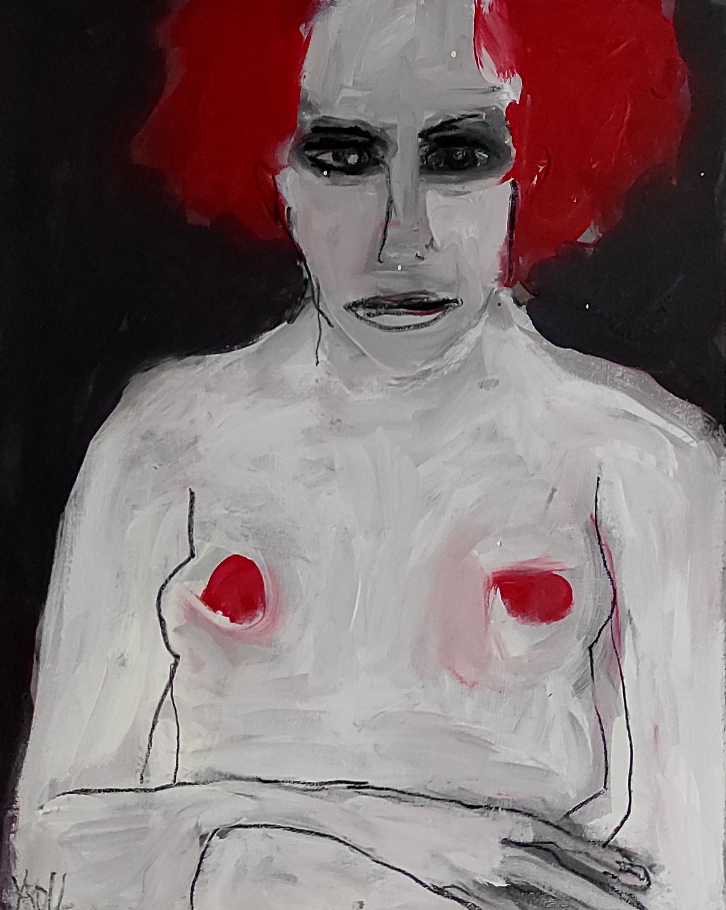 Barbara Kroll, Nude with red hair Barbara Kroll, Nude with red hair