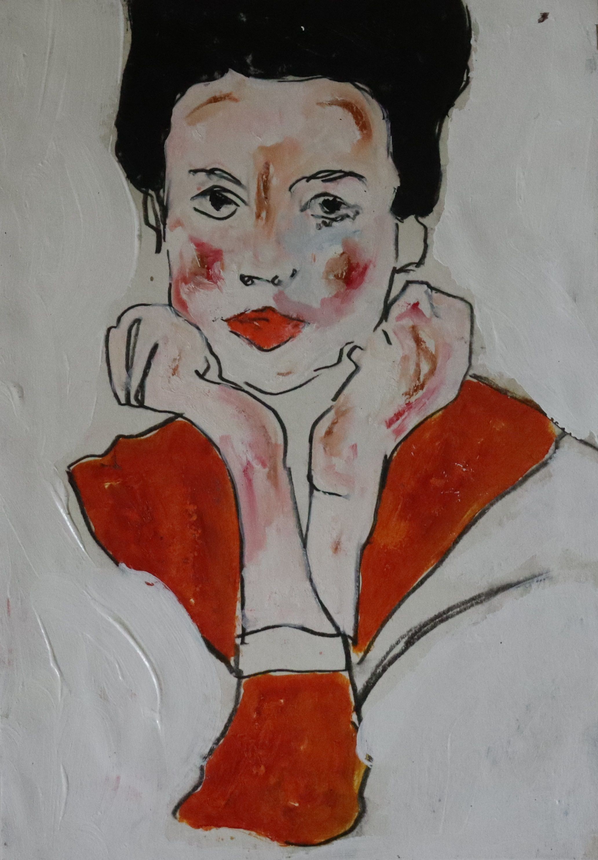Benjamin Carrivick, Black hair and red Benjamin Carrivick, Black hair and red