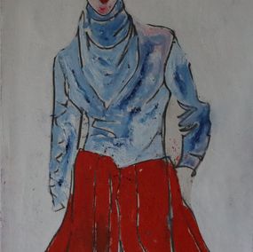 Painting, Blue coat, Benjamin Carrivick