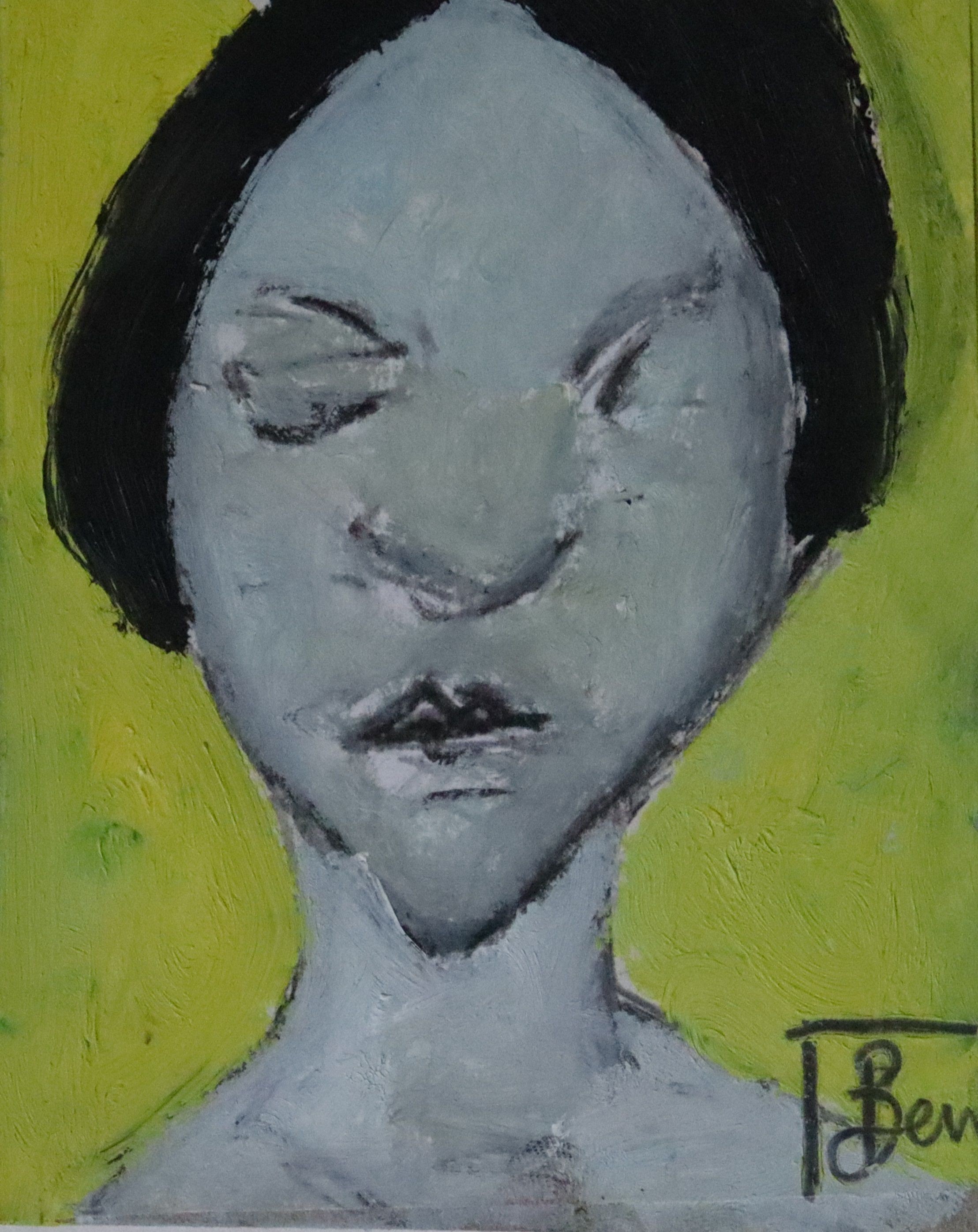 Benjamin Carrivick, Portrait in yellow Benjamin Carrivick, Portrait in yellow