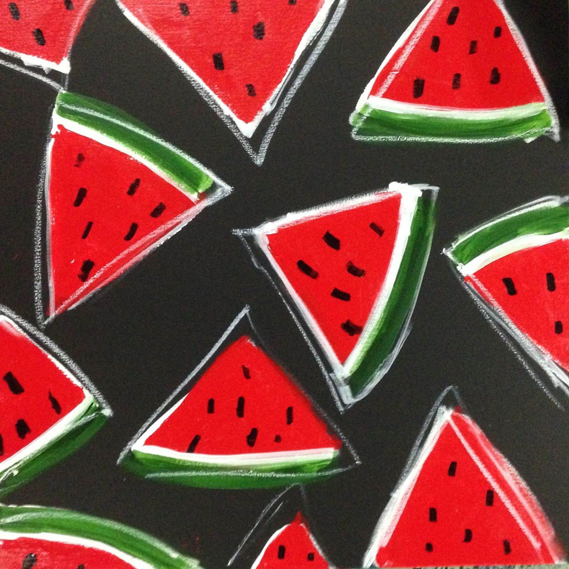Brian Nash, Watermelon on Black Brian Nash, Watermelon on Black