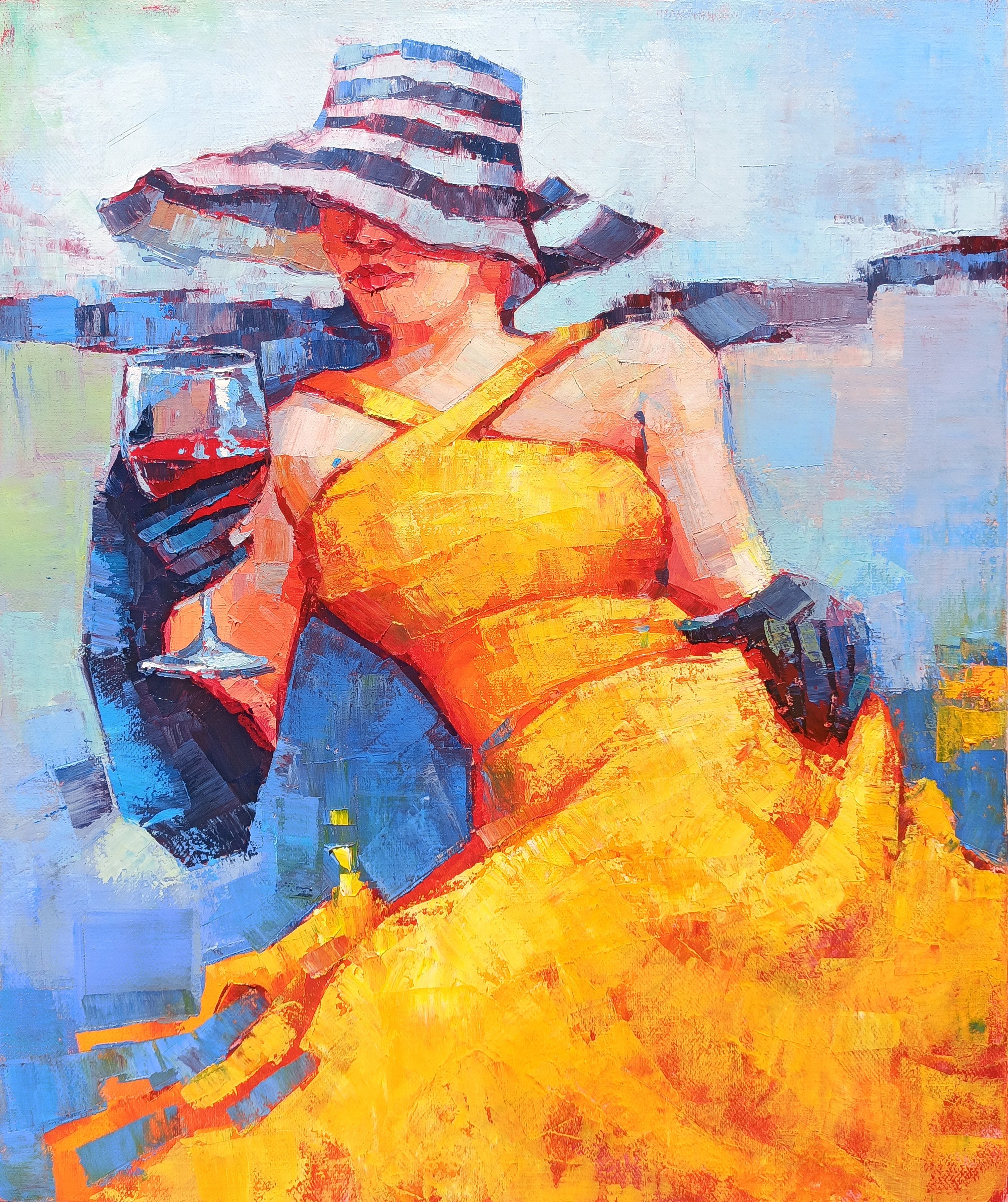 Narek Qochunc, A glass of wine Narek Qochunc, A glass of wine