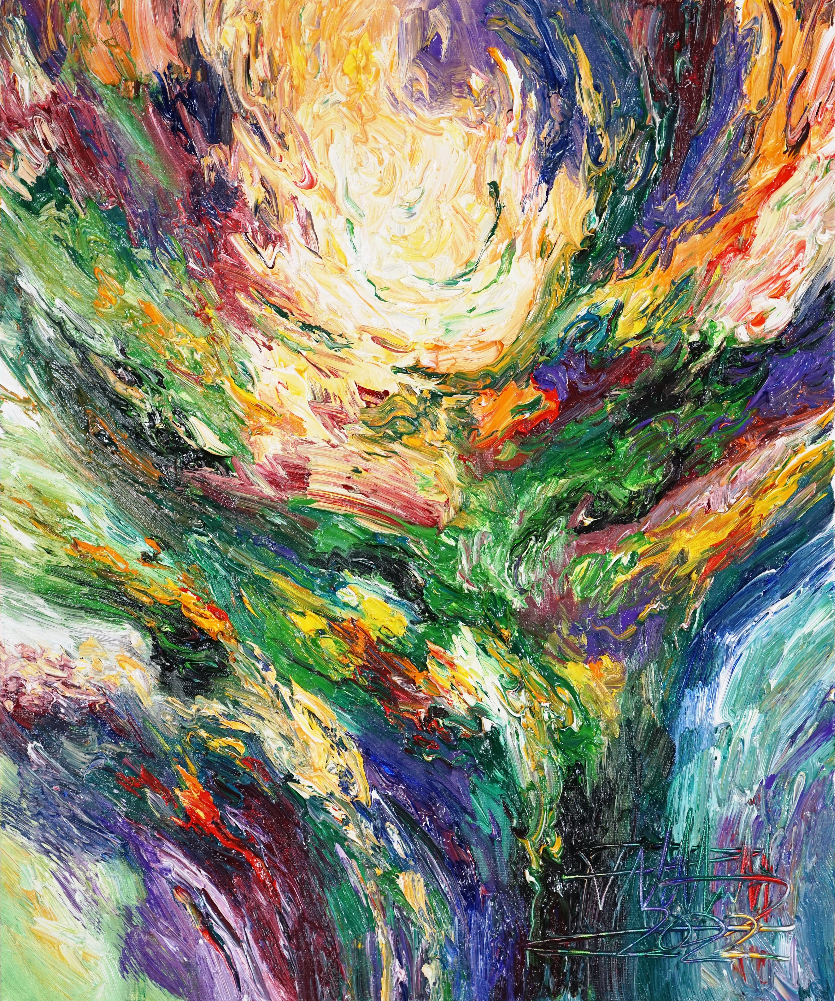 Peter Nottrott, Green Earth 1 / Oil Peter Nottrott, Green Earth 1 / Oil