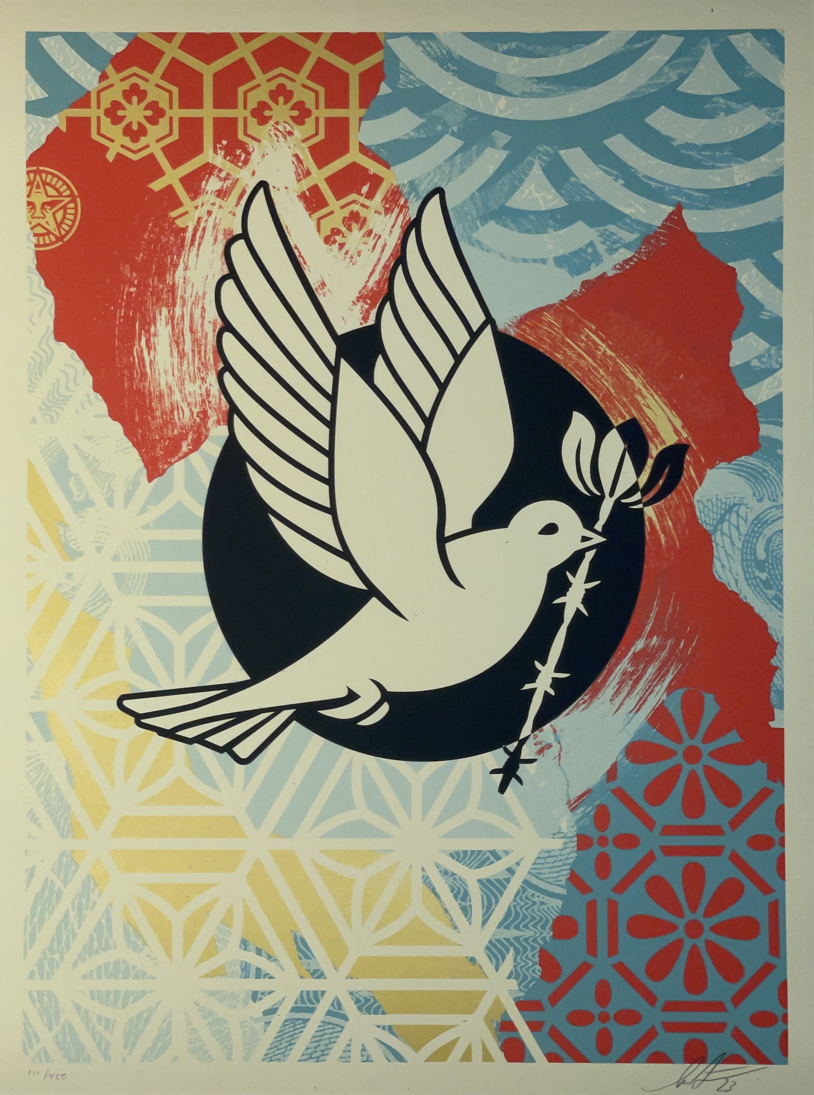 Shepard Fairey (Obey), Barb Wire Dove Shepard Fairey (Obey), Barb Wire Dove