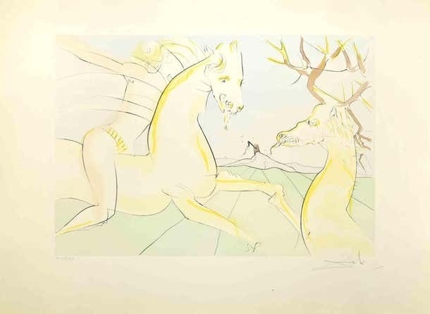 Salvador Dali, The Horse that Wanted Revenge on the Stag Salvador Dali, The Horse that Wanted Revenge on the Stag