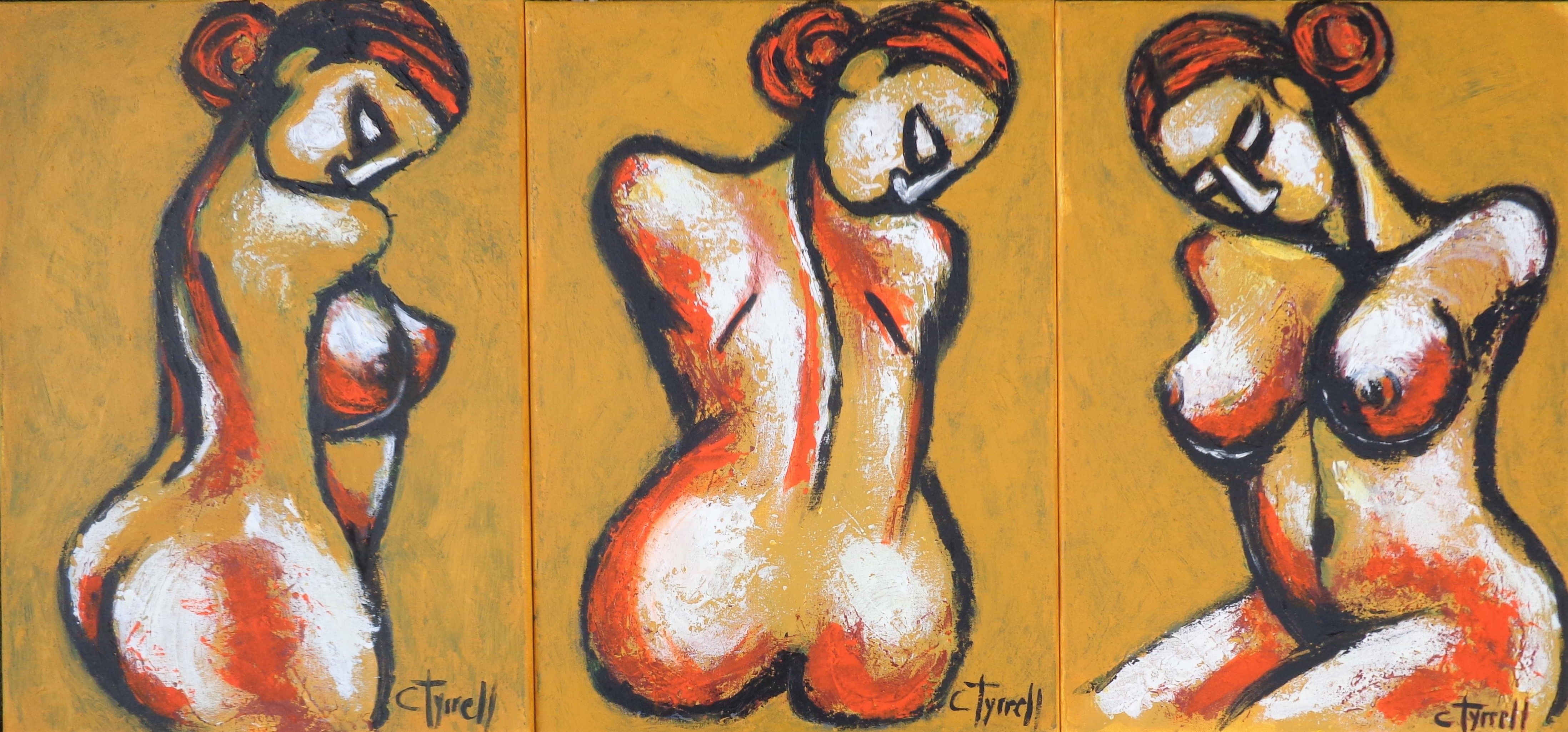 Carmen Tyrrell, Earth goddess - Triptych Carmen Tyrrell, Earth goddess - Triptych