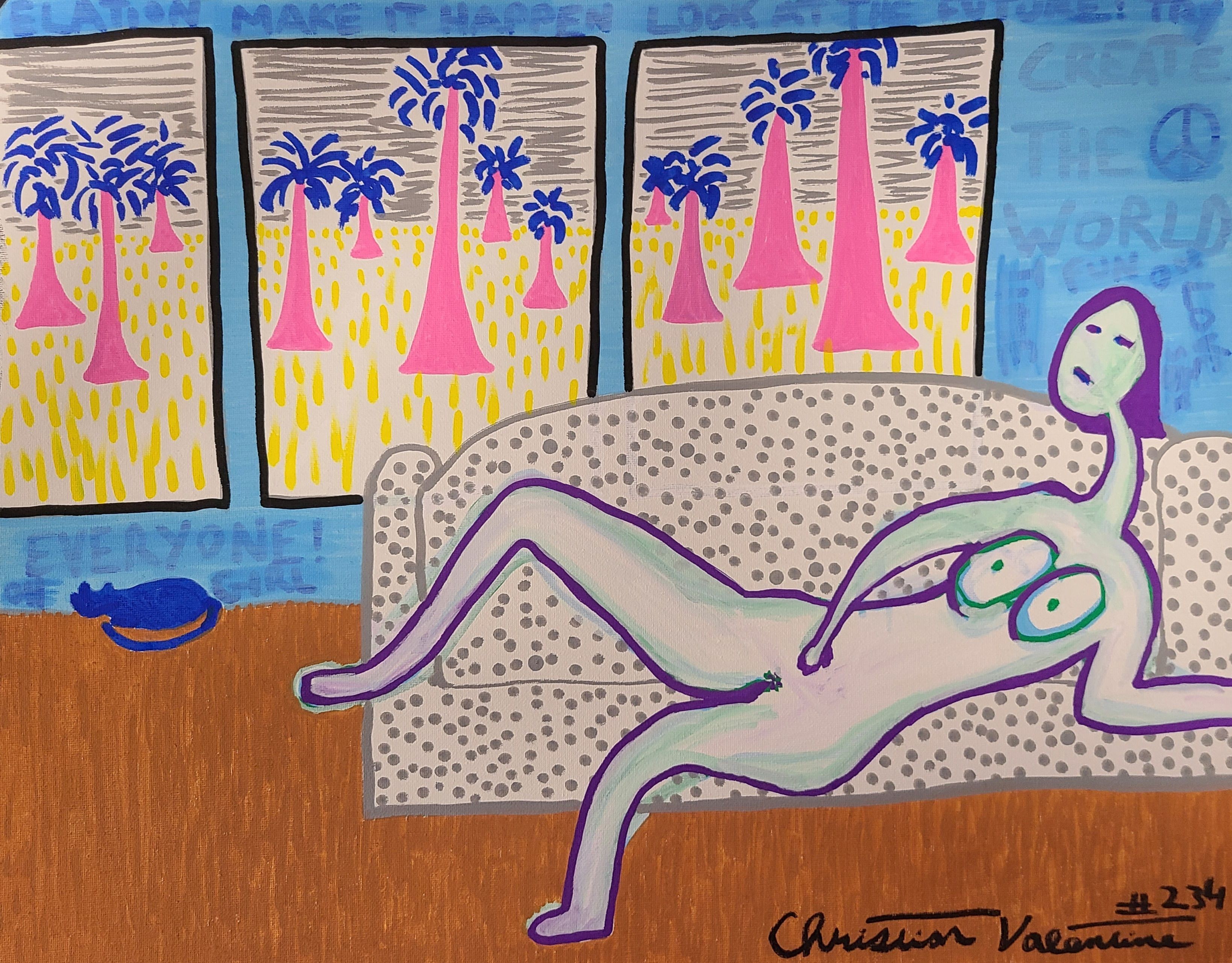 Christian Valentine, Woman relaxing Christian Valentine, Woman relaxing