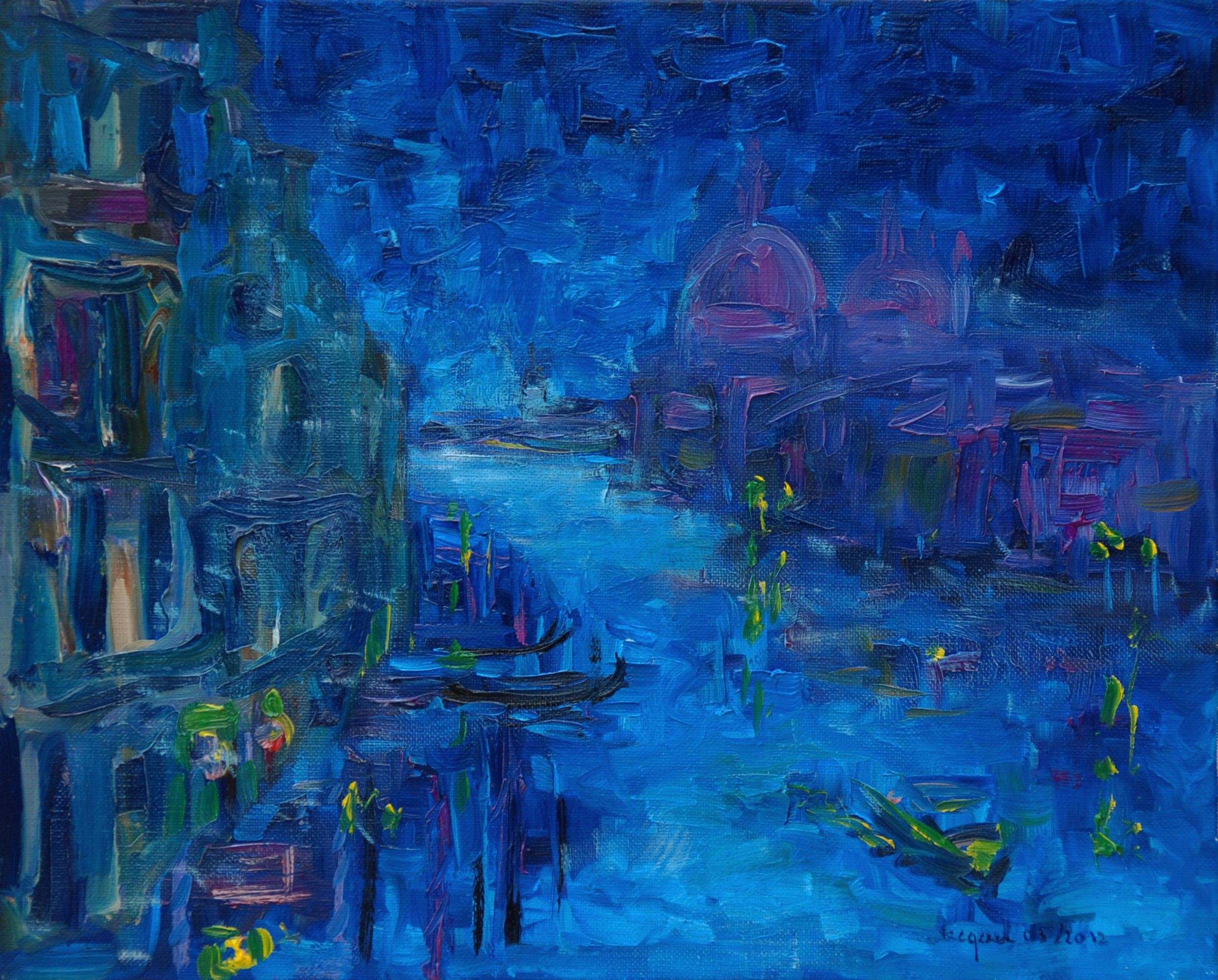 Christine Jacquel, Grand canal de nuit à Venise Christine Jacquel, Grand canal de nuit à Venise