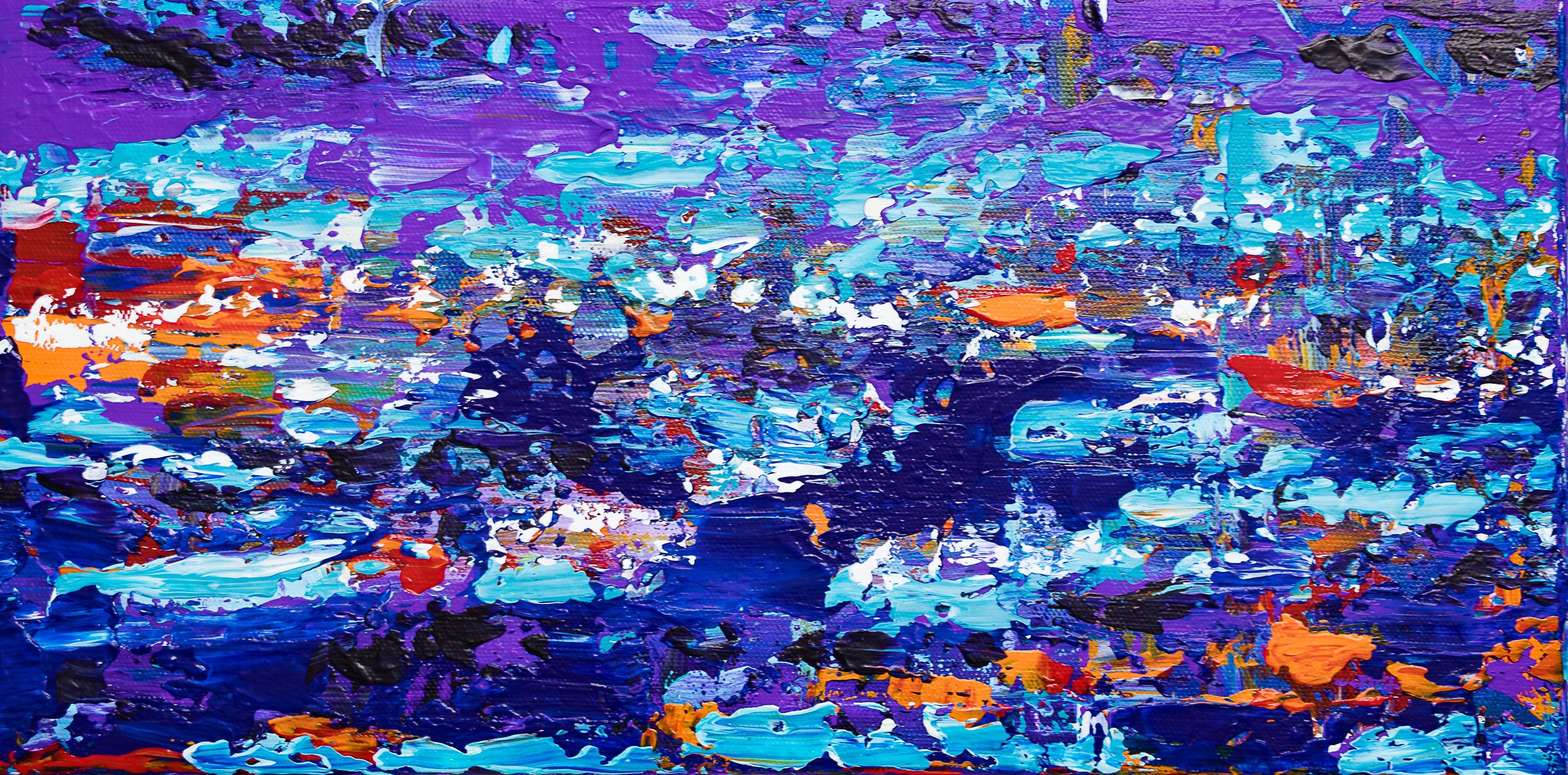 Cristina Stefan, Boats on water - abstract Seascape Cristina Stefan, Boats on water - abstract Seascape