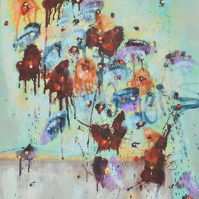 Painting, Fleurs Pour Un Nouveau Jour (Flowers For A New Day), Cynthia Ligeros