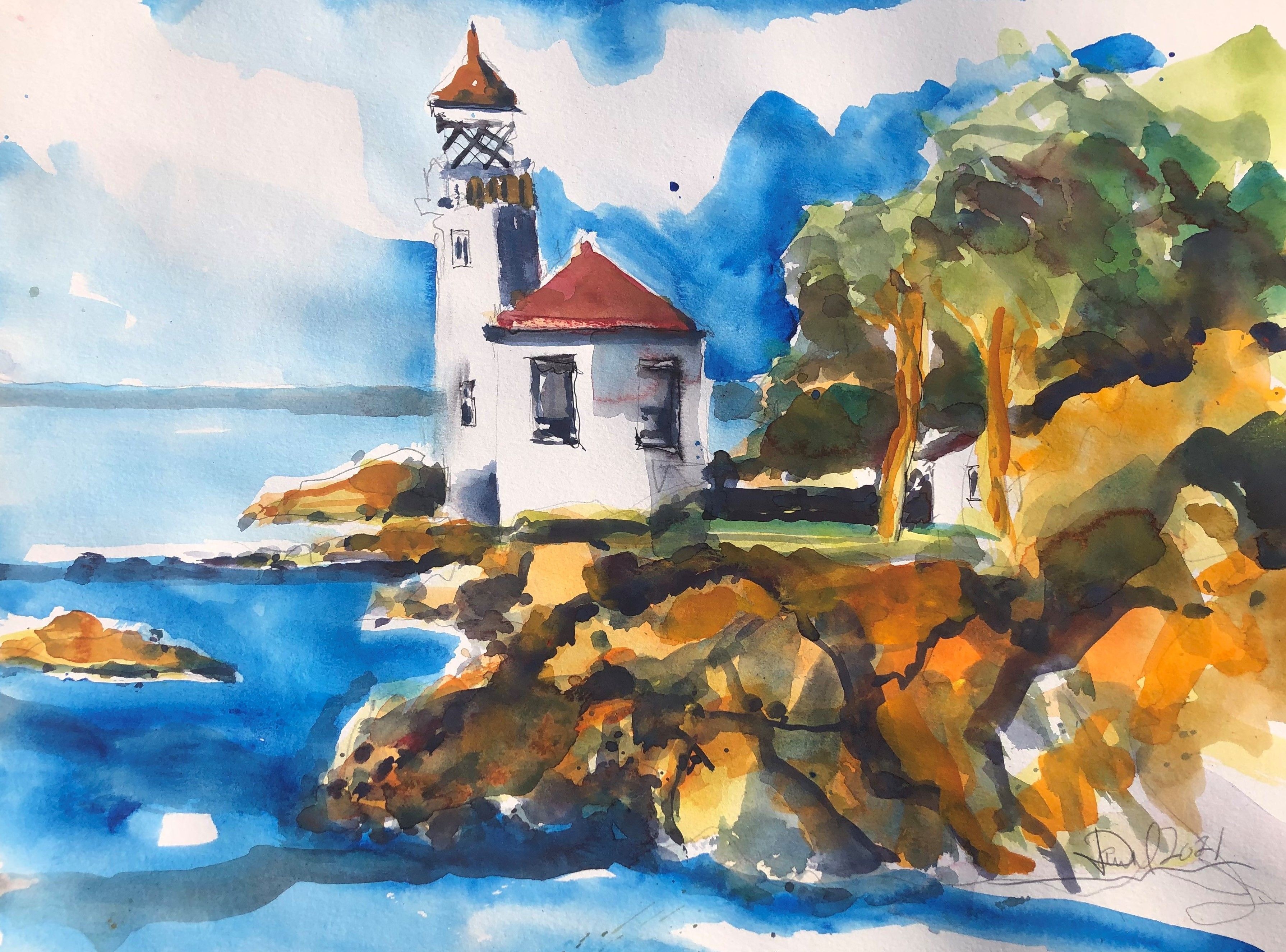 Daniel Clarke, Stuart Island Lighthouse Washington Daniel Clarke, Stuart Island Lighthouse Washington