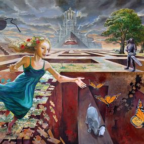 Gemälde, Mass Extinction 6 - In pieces, Daniel Loveday