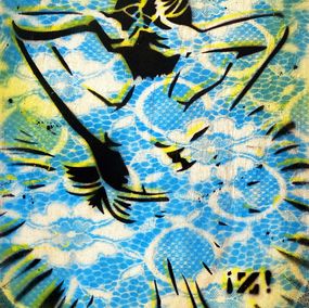 Peinture, Petit Rat - Bleu, Zapata