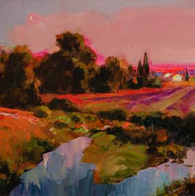 Painting, Evening twilight, Vasyl Khodakivskyi