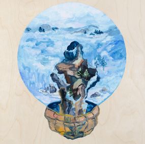 Painting, Melting shard de la série paysages en difficulté / Struggling landscapes, Holly King