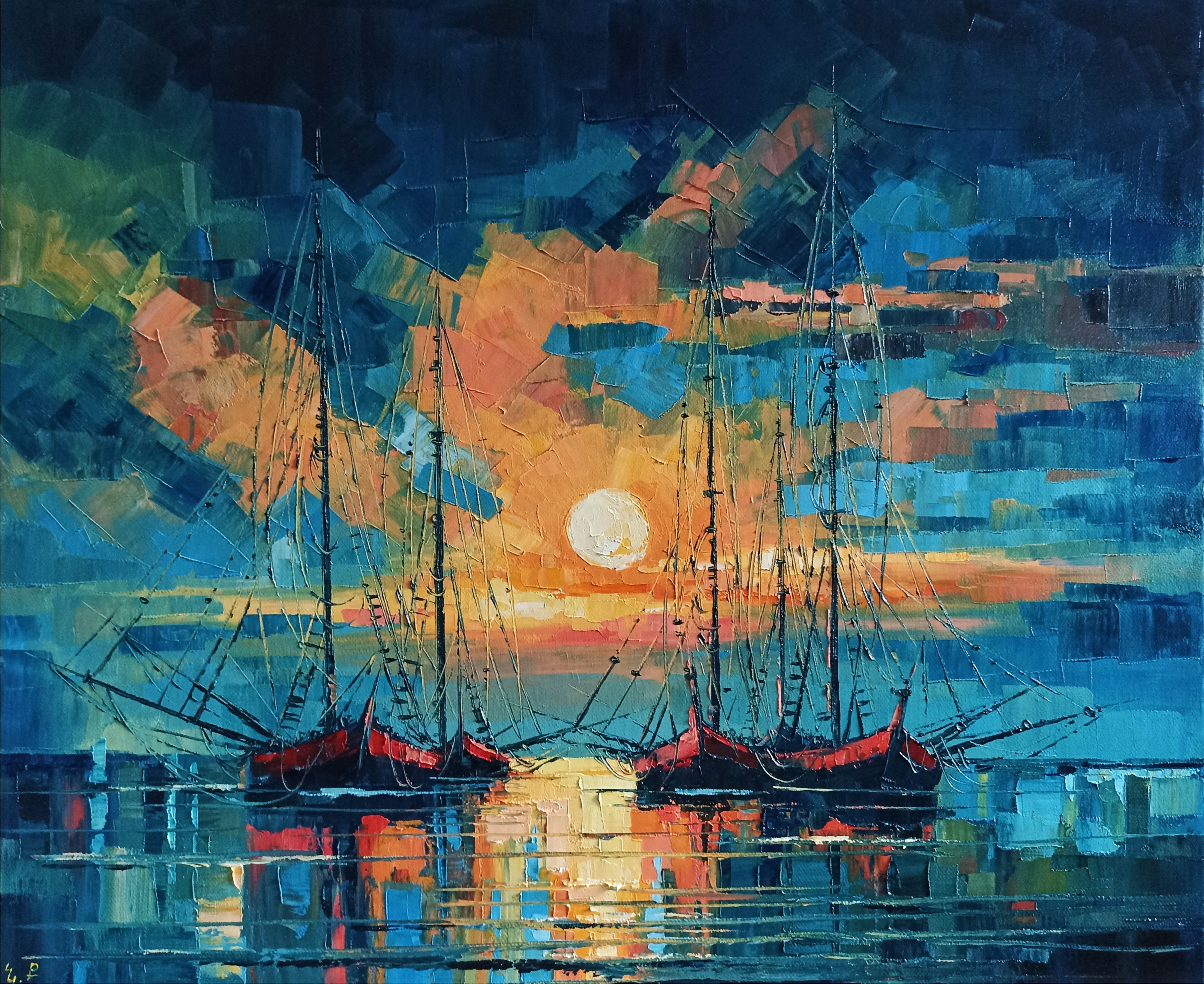 Narek Qochunc, Sunset at sea Narek Qochunc, Sunset at sea