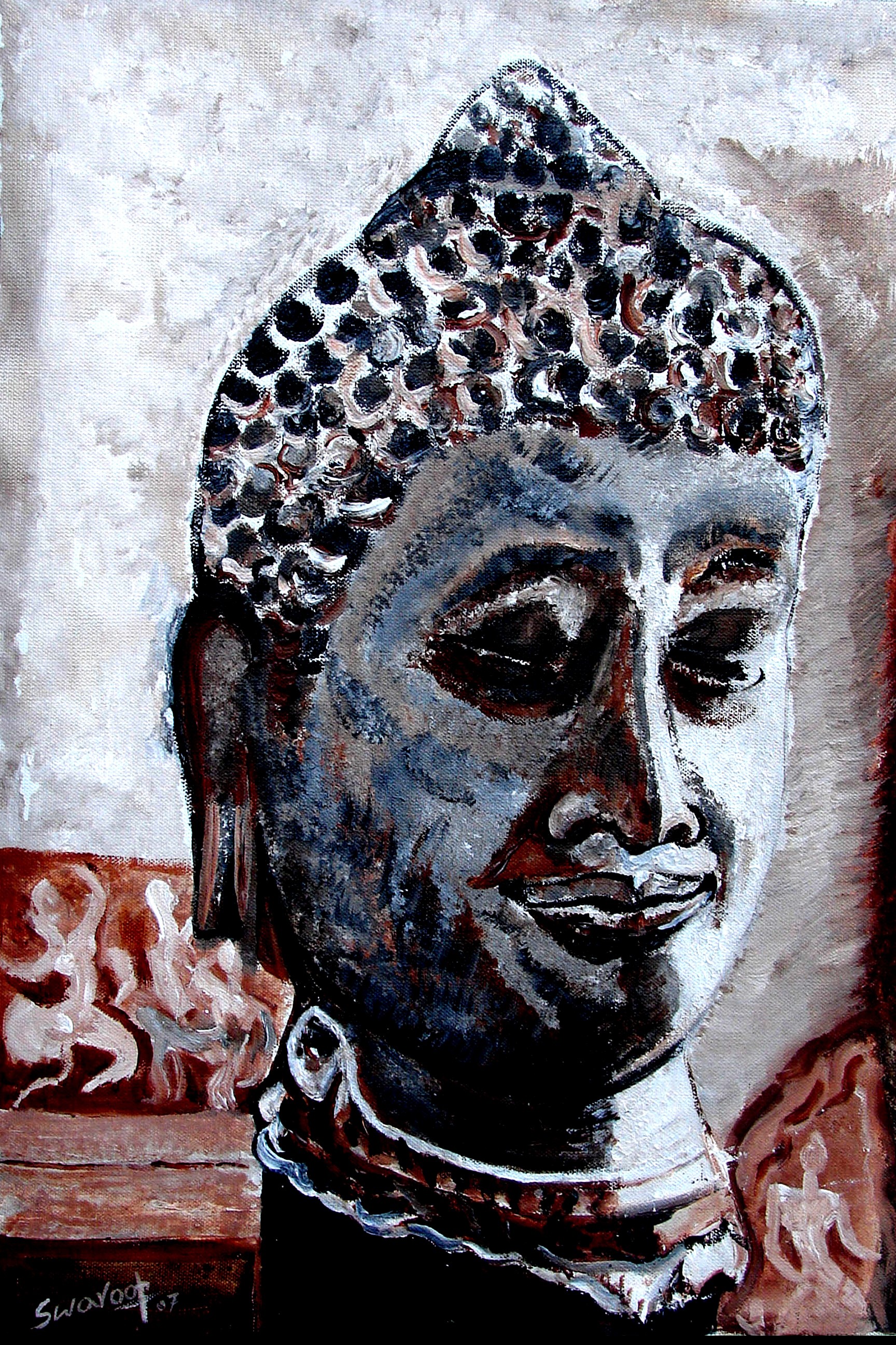 Anand Manchiraju, Head of lord Buddha-1 Anand Manchiraju, Head of lord Buddha-1