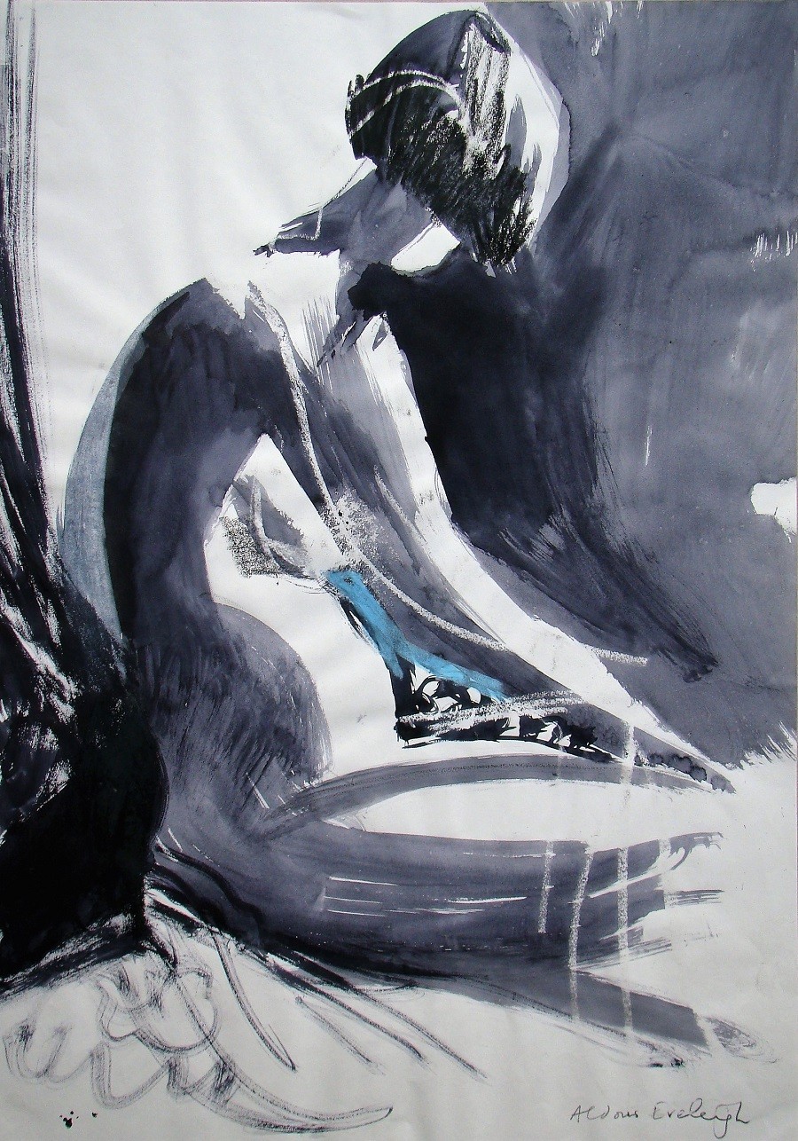 Aldous Eveleigh, Nude with cat Aldous Eveleigh, Nude with cat
