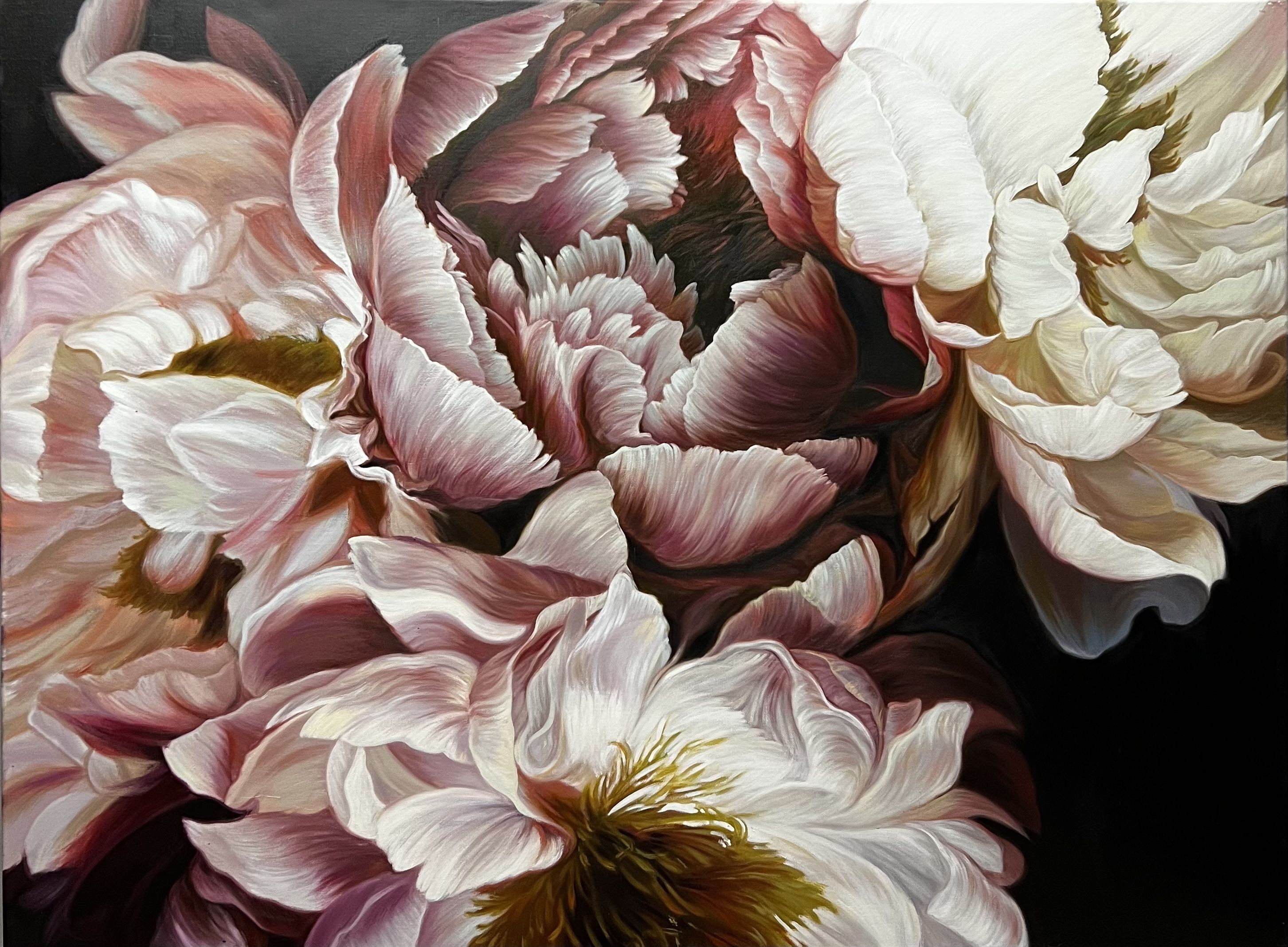 Elena Podmarkova, Peonies on the dark background Elena Podmarkova, Peonies on the dark background