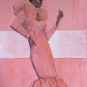 Fine Art Drawings, Silhouettes. Pink on Pink, Elena Done