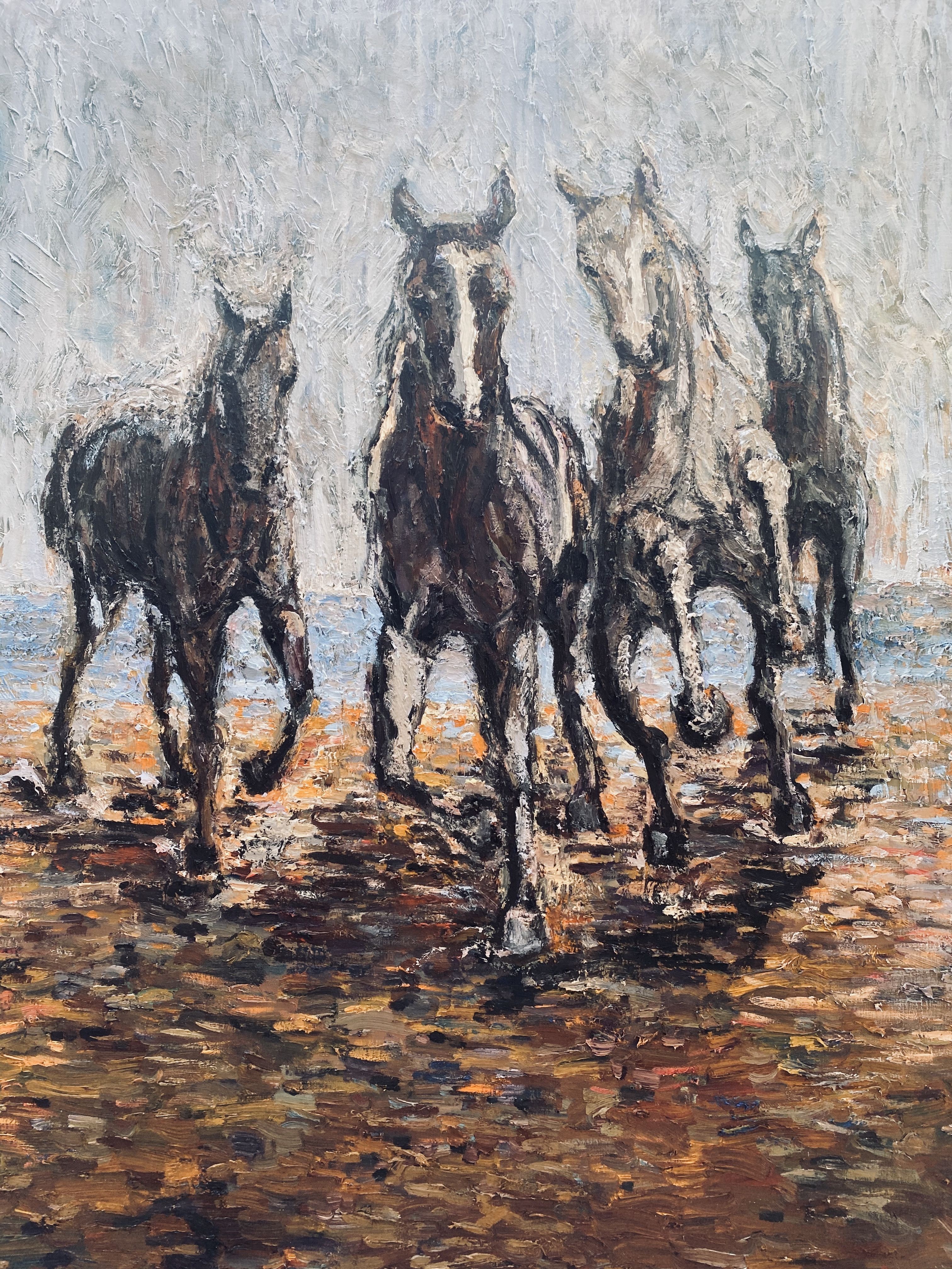 Elena Done, Horses on the beach Elena Done, Horses on the beach