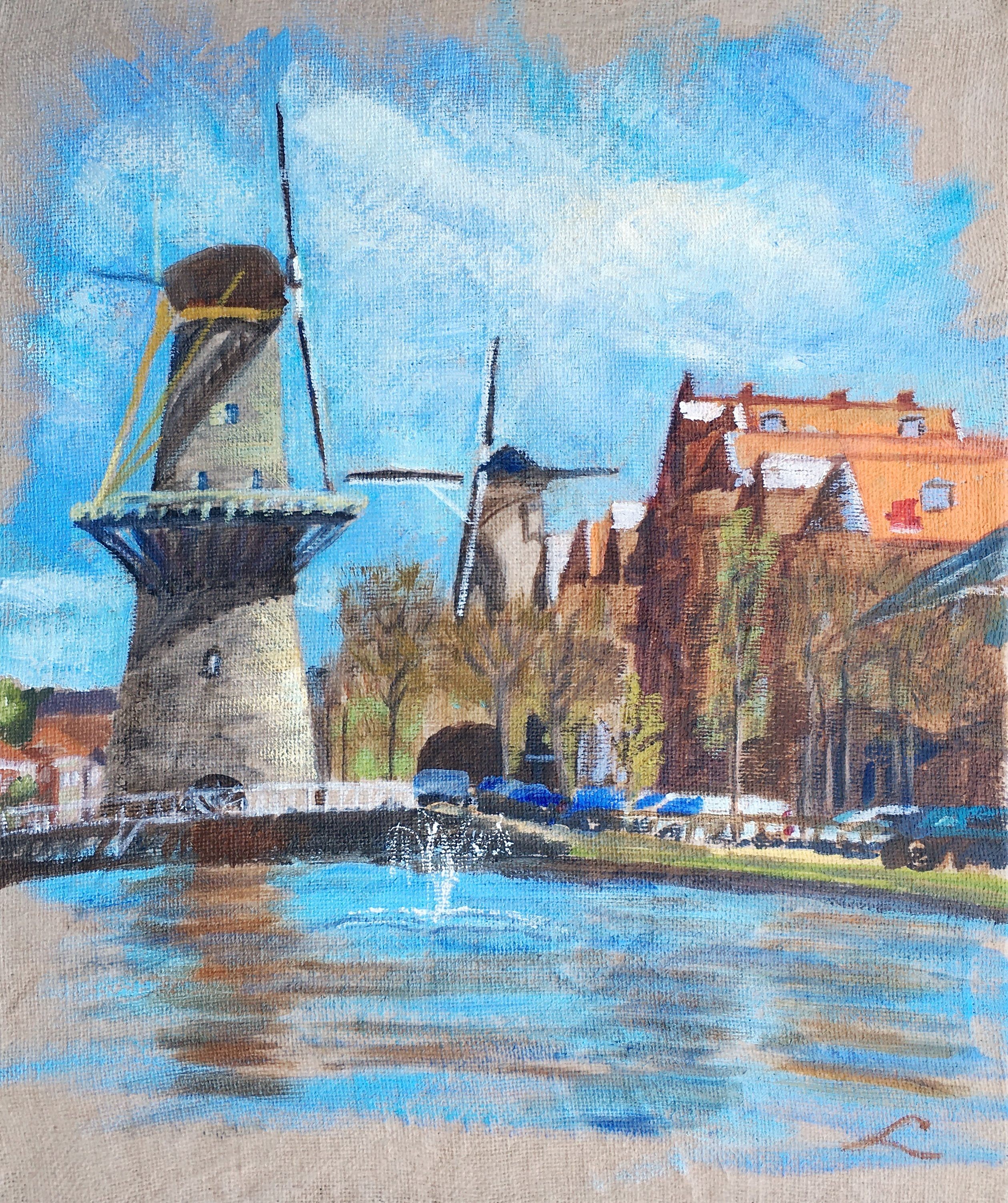 Elena Sokolova, The view of Schiedam 4 Elena Sokolova, The view of Schiedam 4