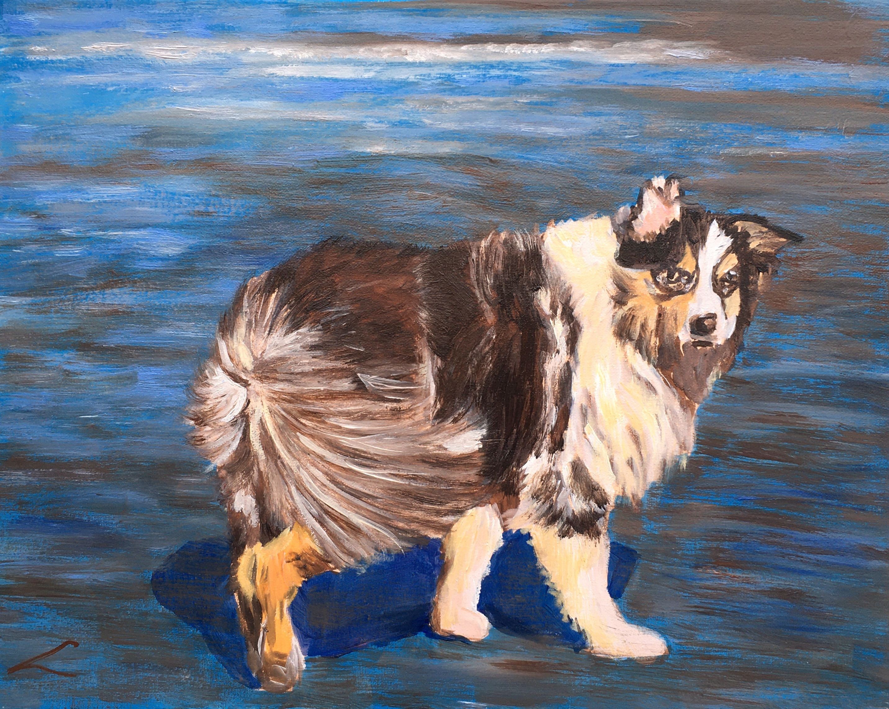 Elena Sokolova, Dog at the sea 8 Elena Sokolova, Dog at the sea 8