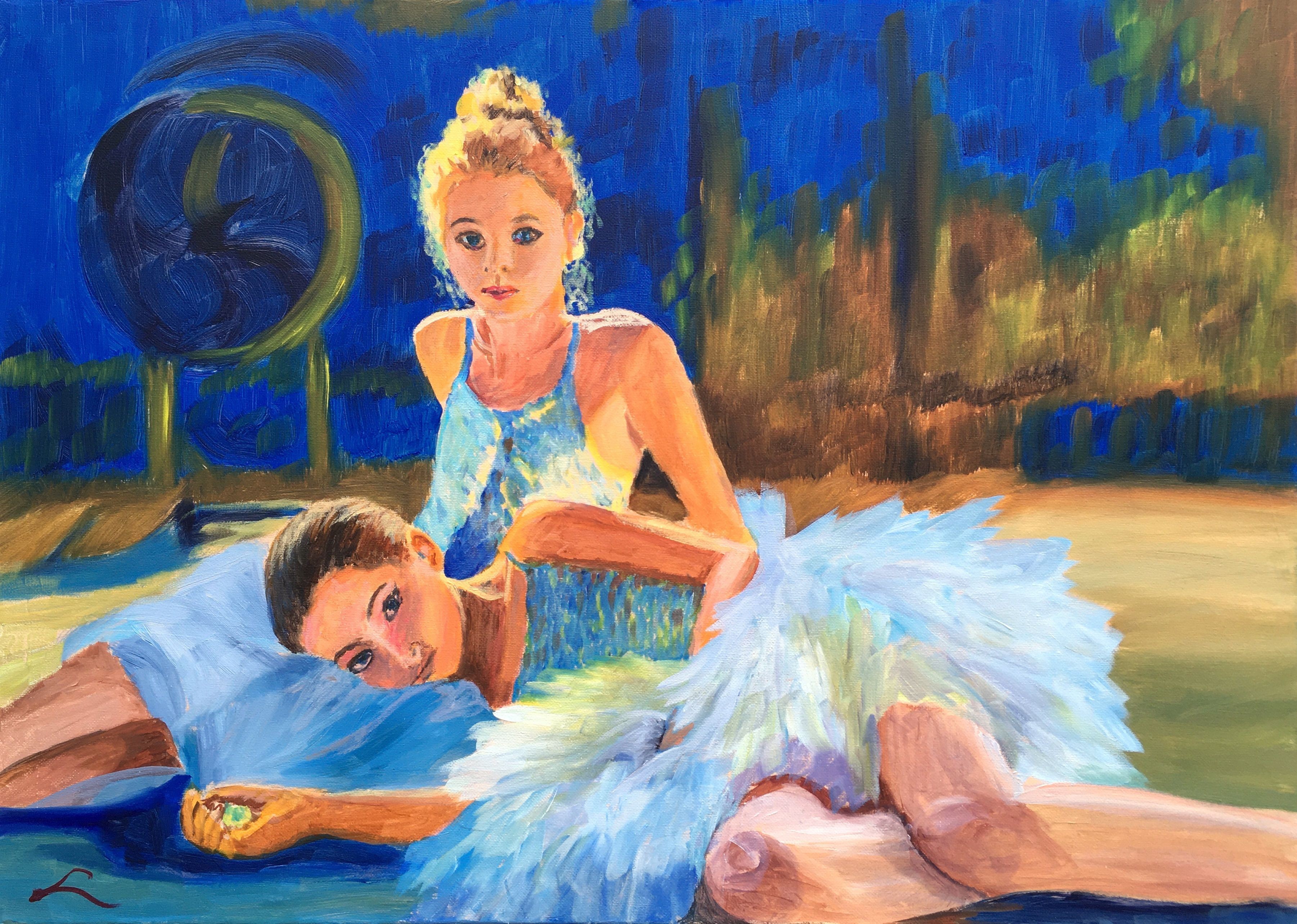 Elena Sokolova, Two young ballerinas Elena Sokolova, Two young ballerinas