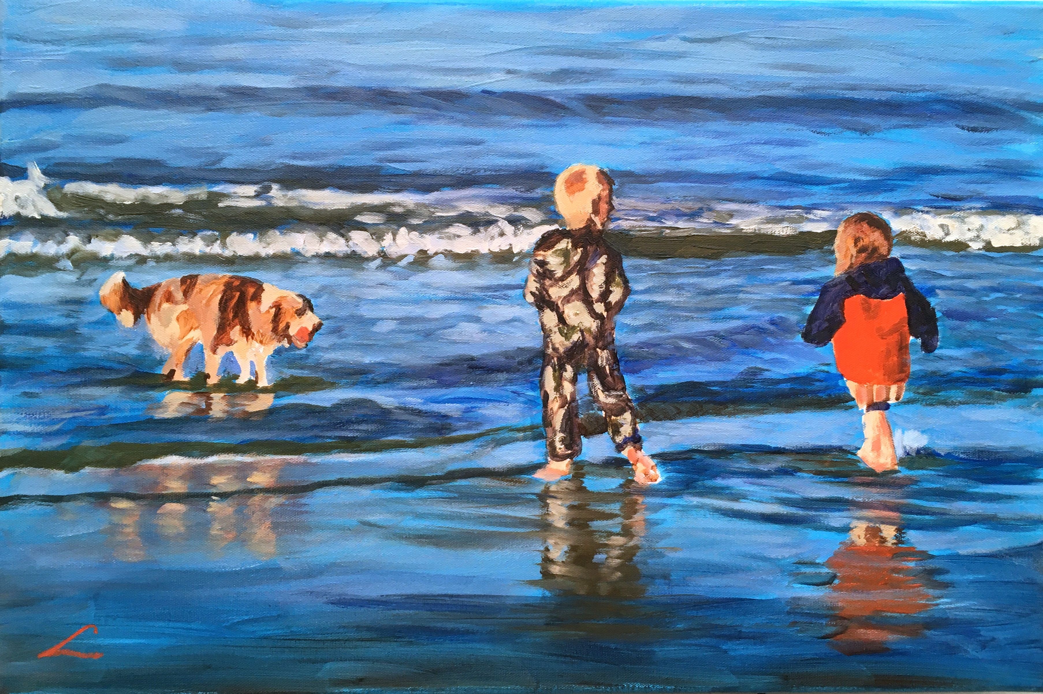 Elena Sokolova, Beach scene 3 Elena Sokolova, Beach scene 3
