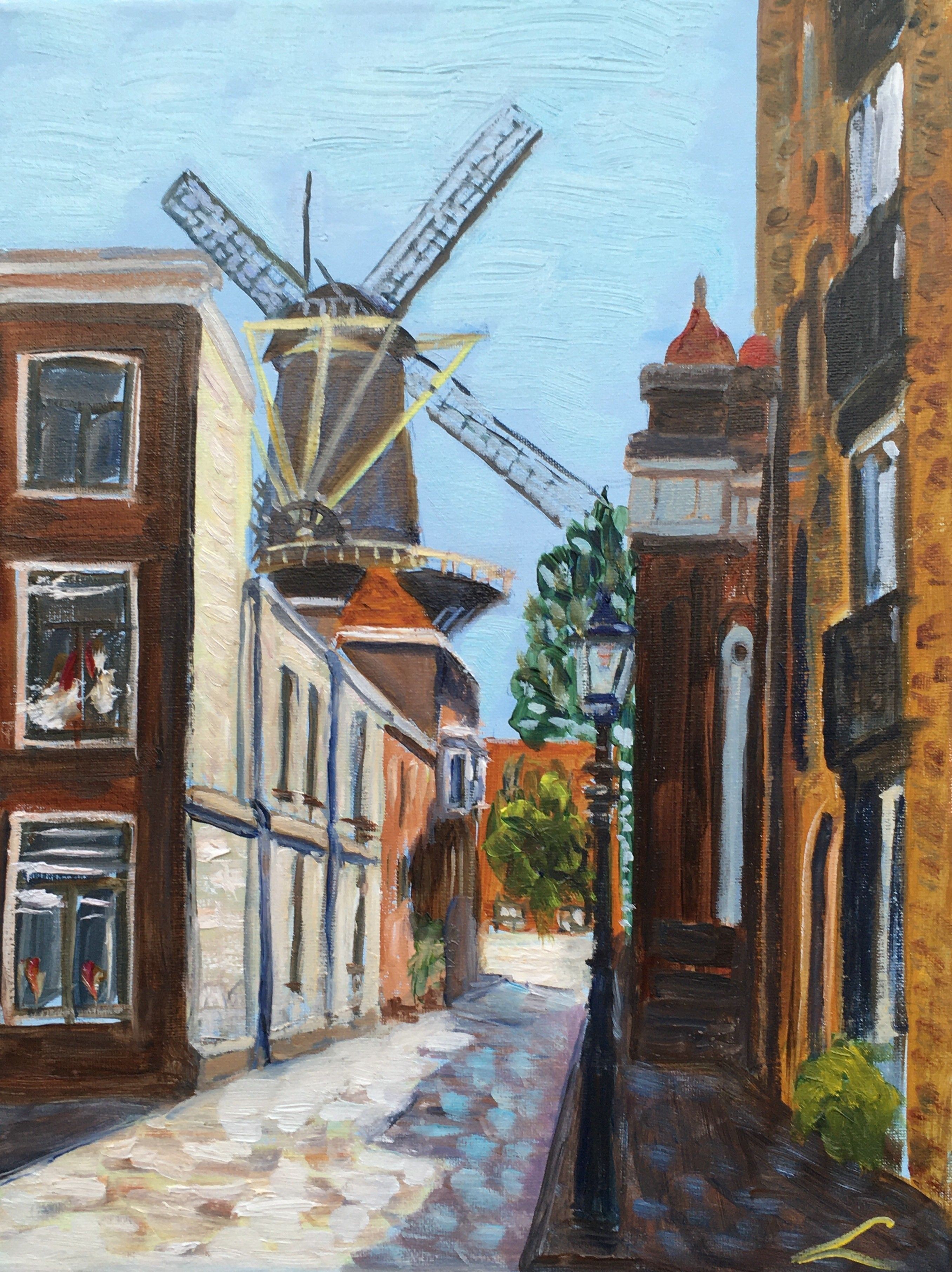 Elena Sokolova, The view of Schiedam 3 Elena Sokolova, The view of Schiedam 3