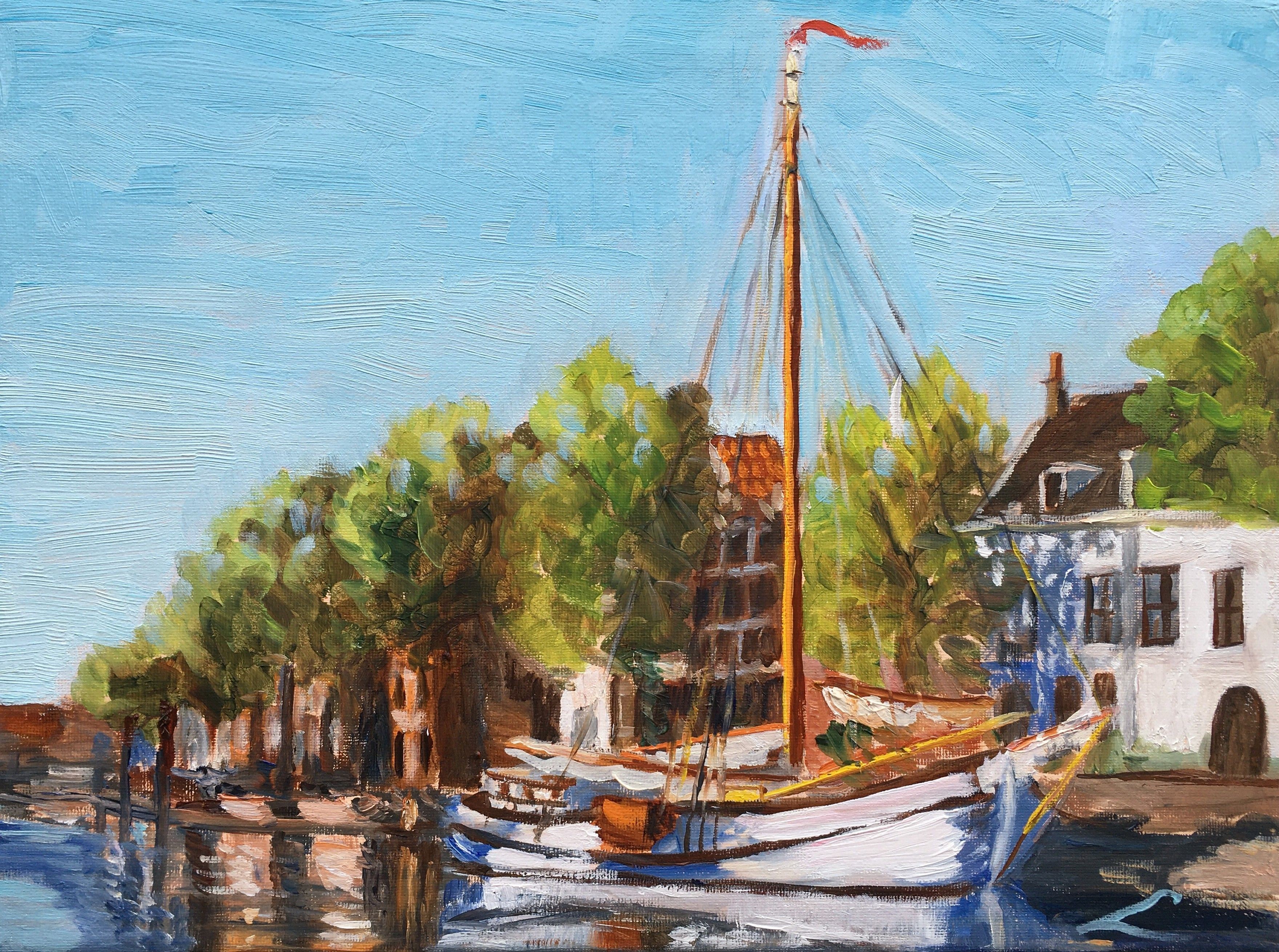 Elena Sokolova, The view of Schiedam 2 Elena Sokolova, The view of Schiedam 2