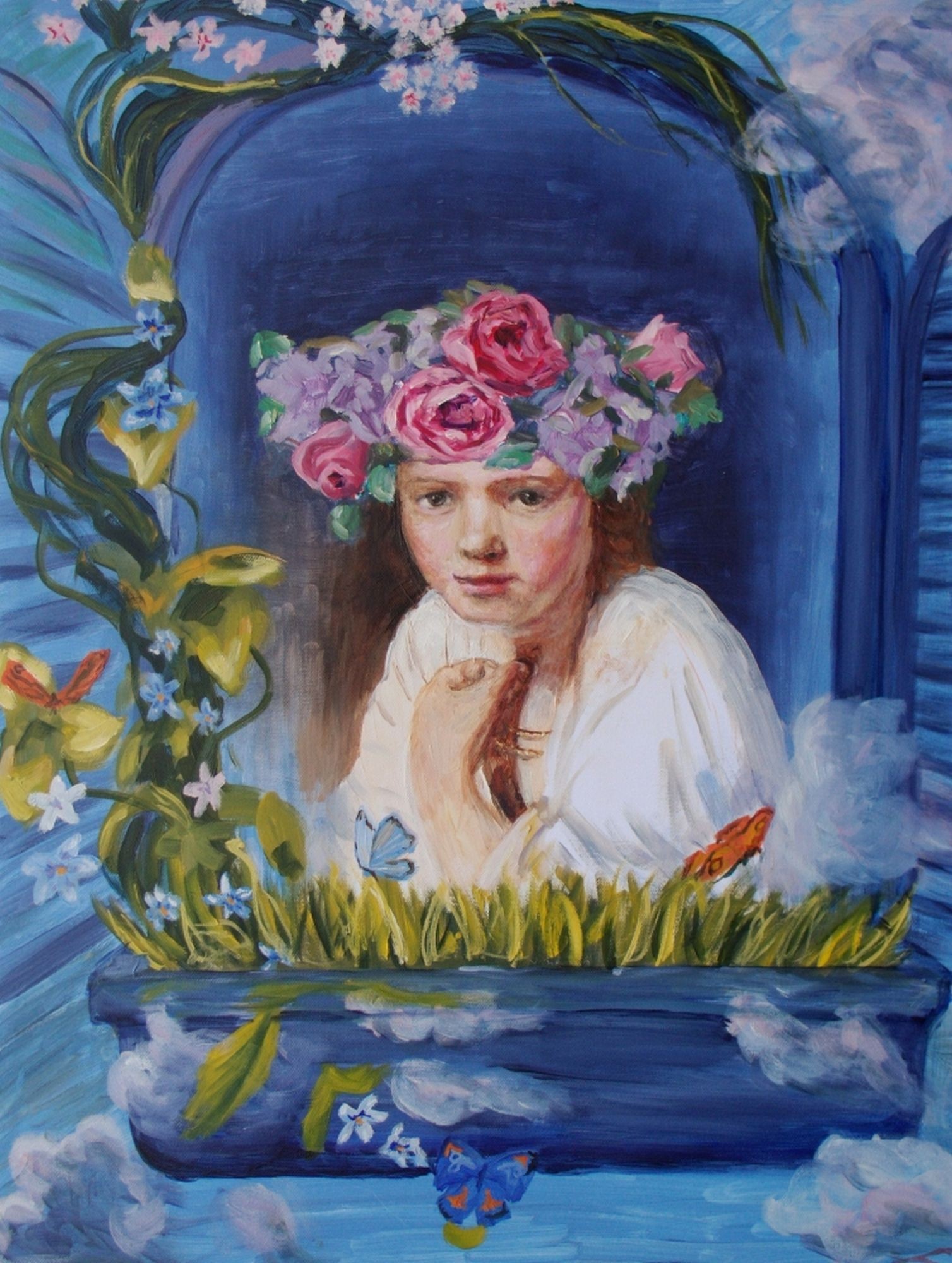 Elena Sokolova, Spring girl in the window Elena Sokolova, Spring girl in the window