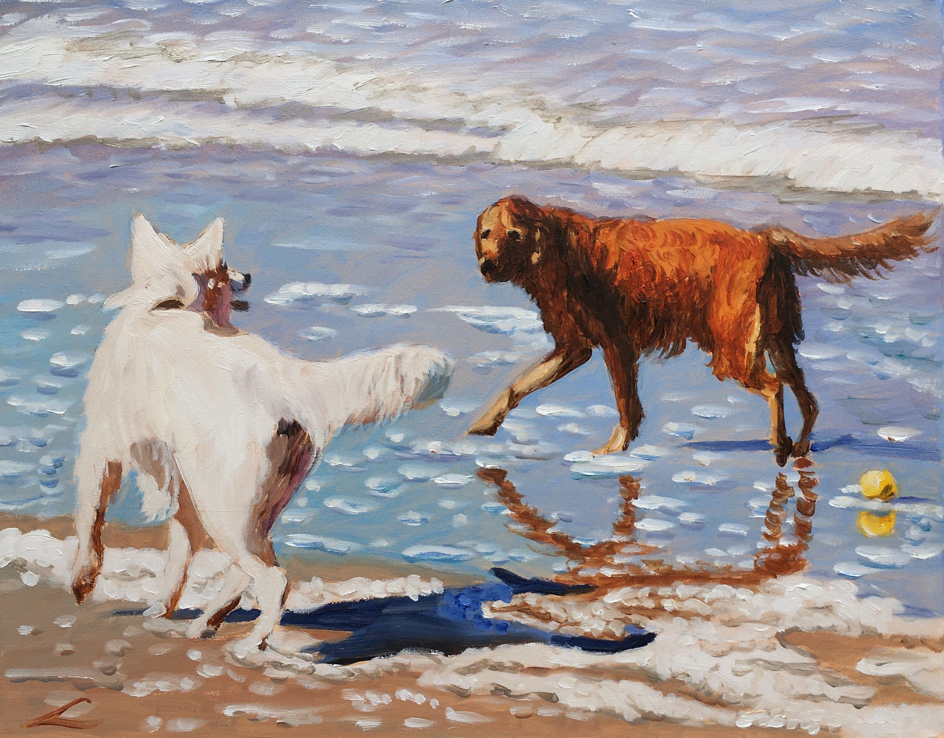 Elena Sokolova, Beach dogs Elena Sokolova, Beach dogs