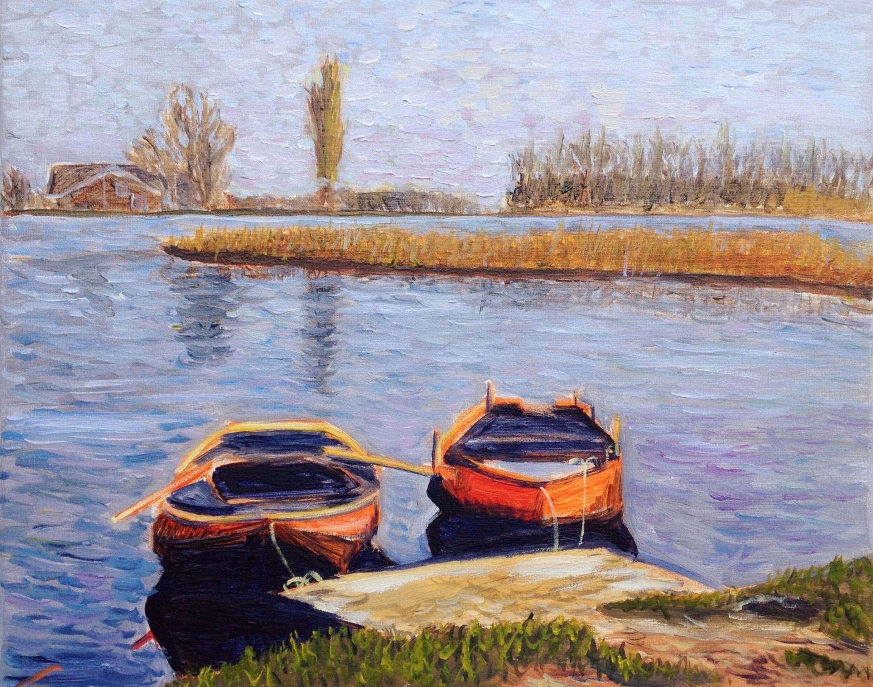 Elena Sokolova, Waiting boats Elena Sokolova, Waiting boats