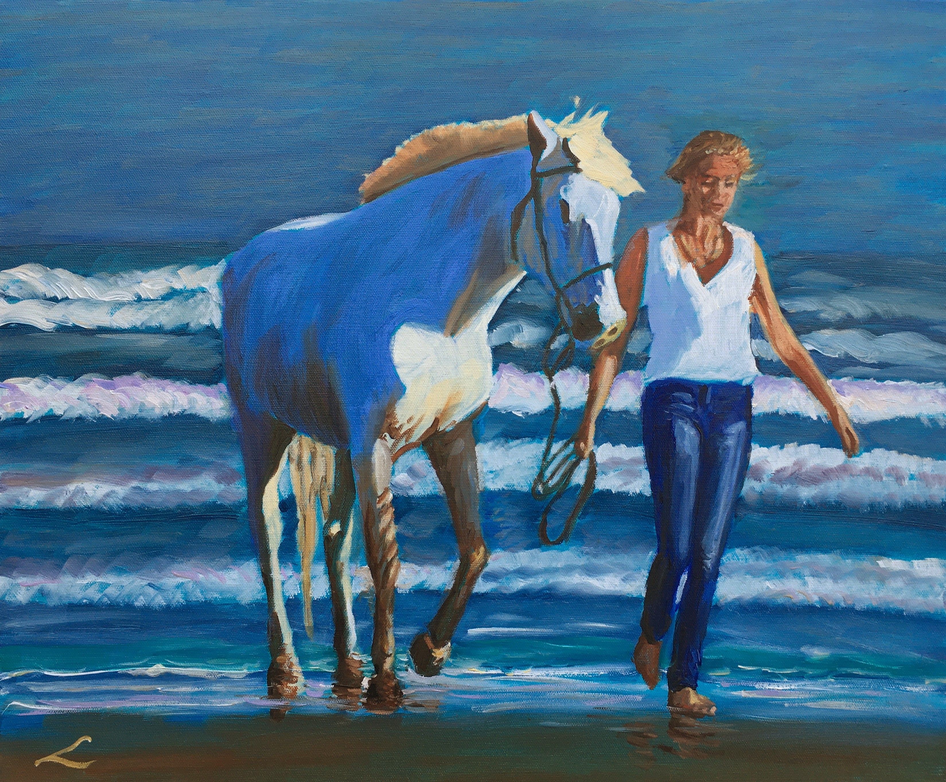 Elena Sokolova, Sea walk 2 Elena Sokolova, Sea walk 2