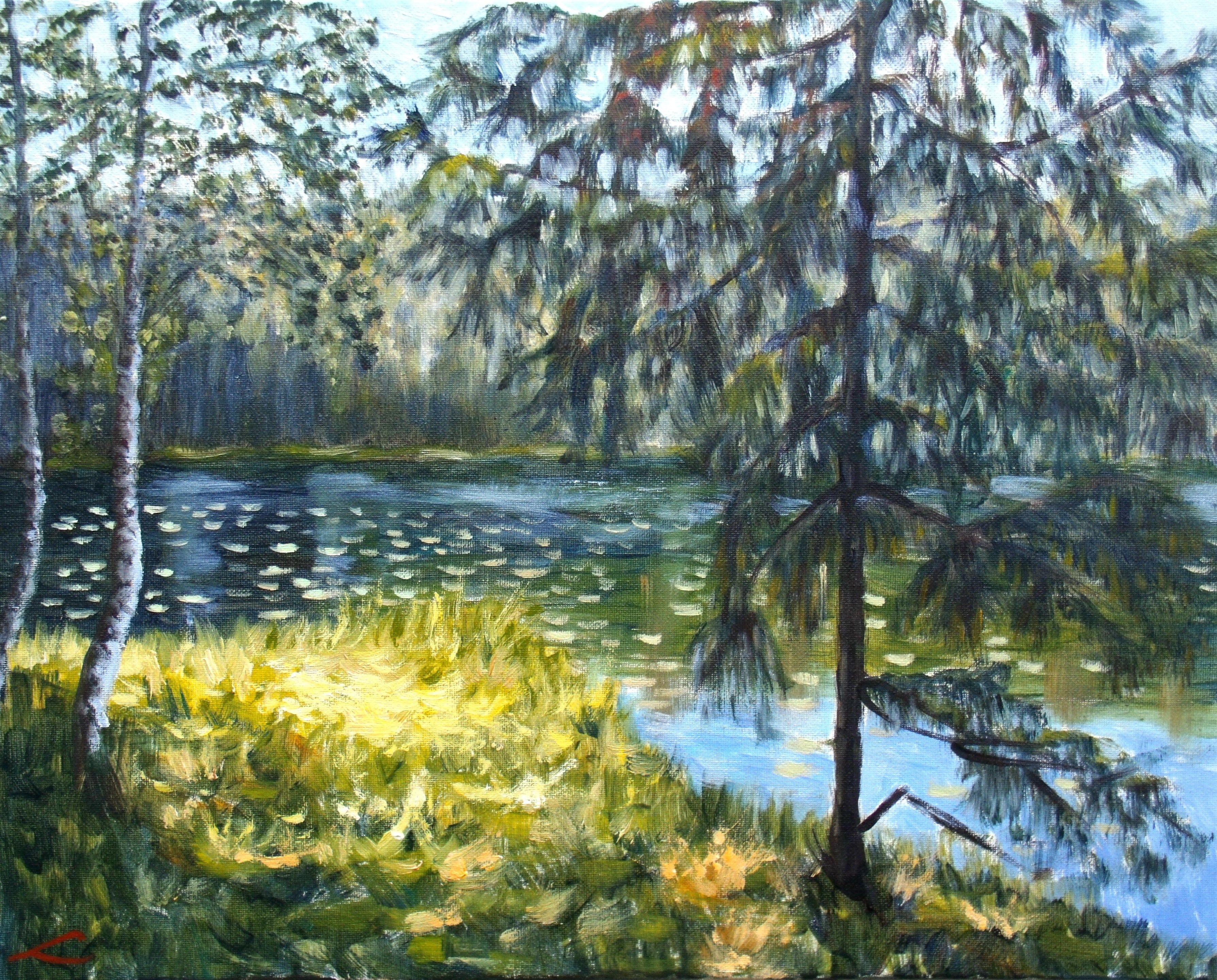 Elena Sokolova, Forest lake Elena Sokolova, Forest lake