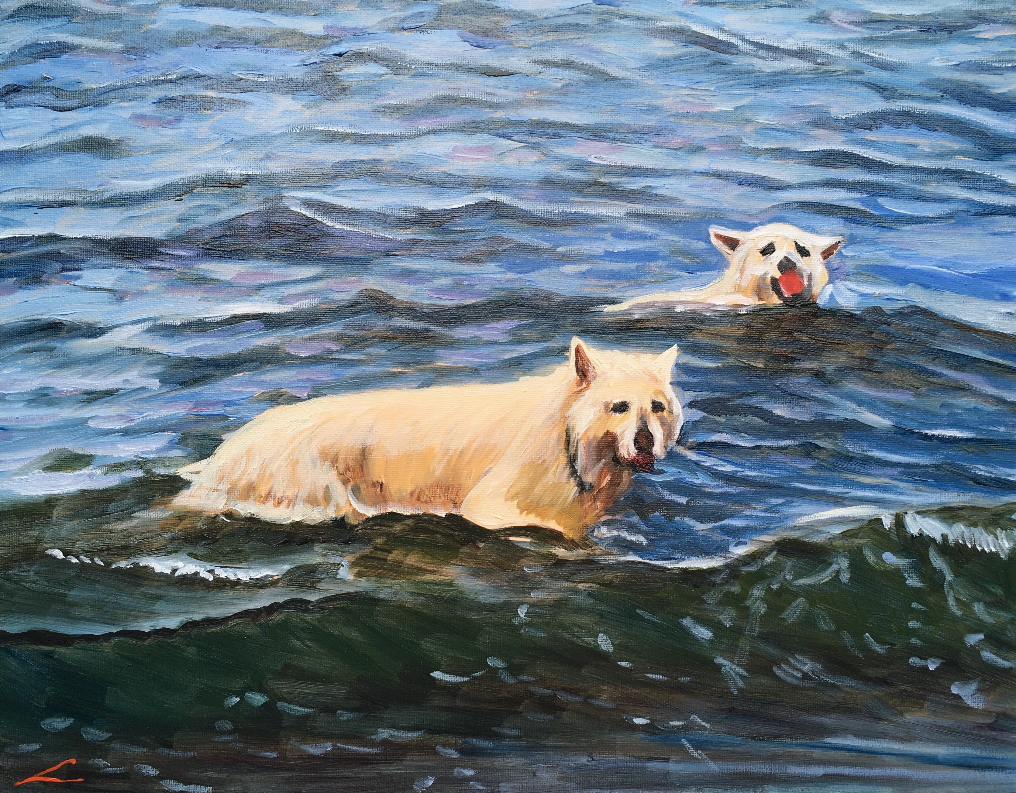 Elena Sokolova, Swimming dogs Elena Sokolova, Swimming dogs