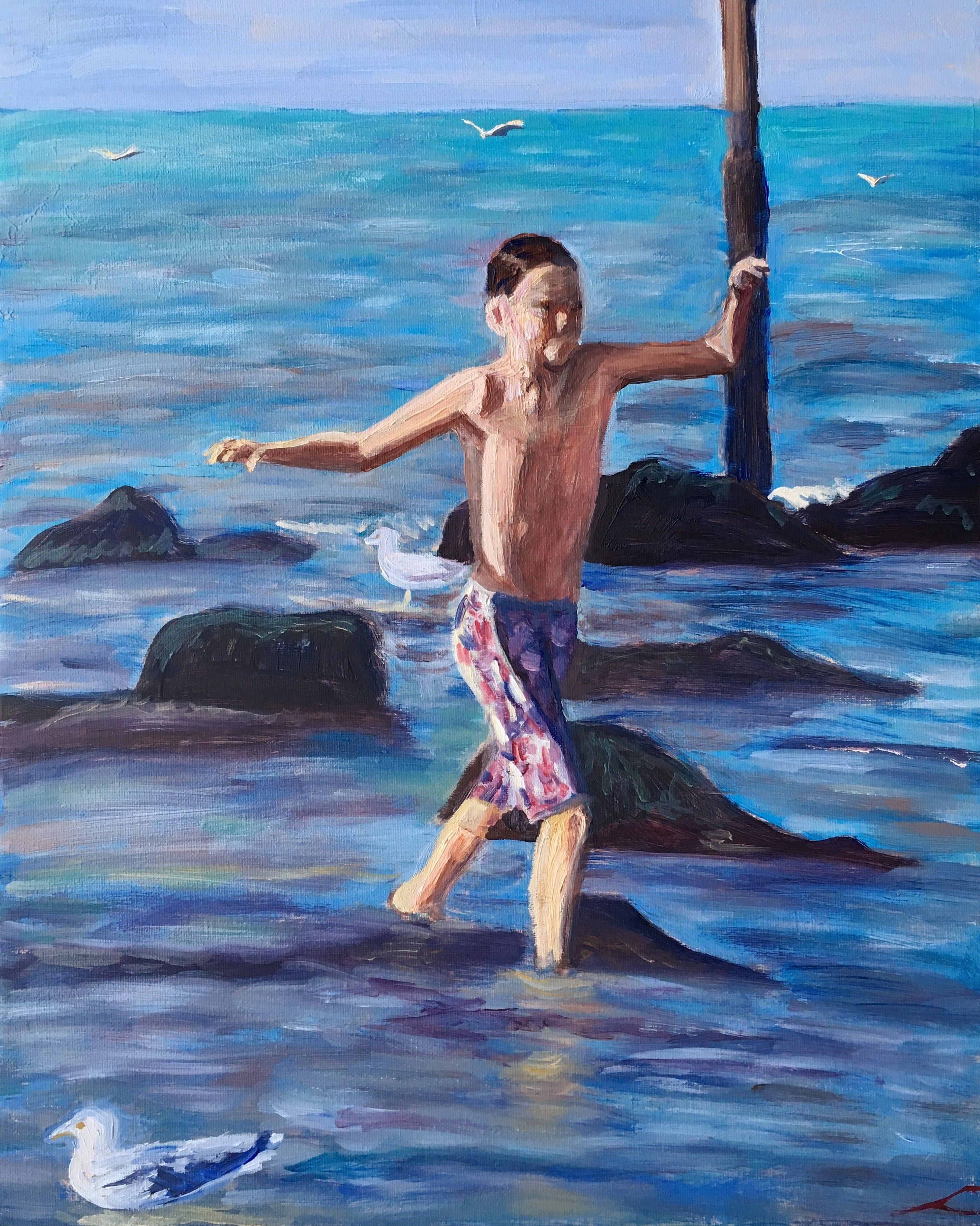 Elena Sokolova, Boy at the sea Elena Sokolova, Boy at the sea