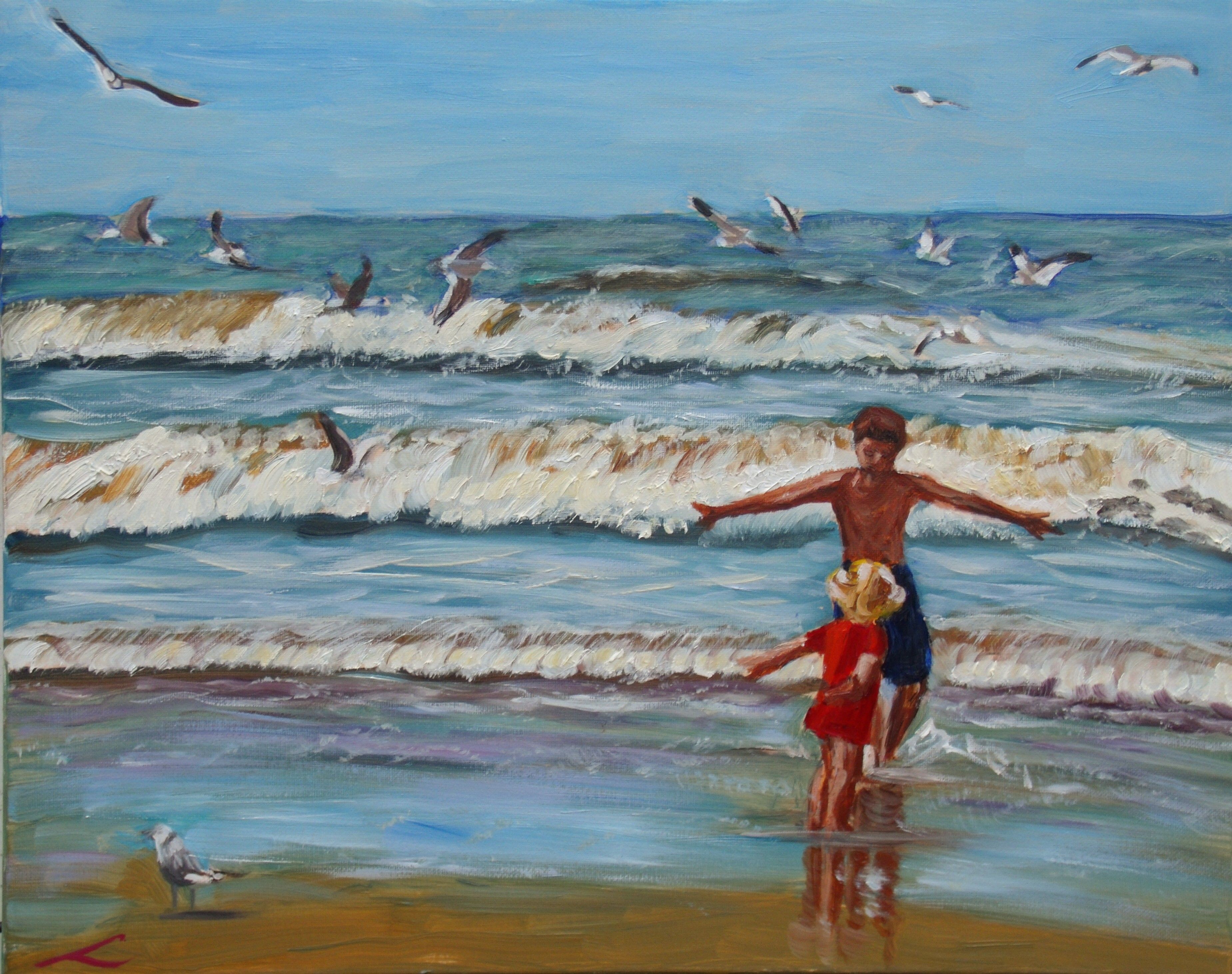 Elena Sokolova, Flying with seagulls Elena Sokolova, Flying with seagulls