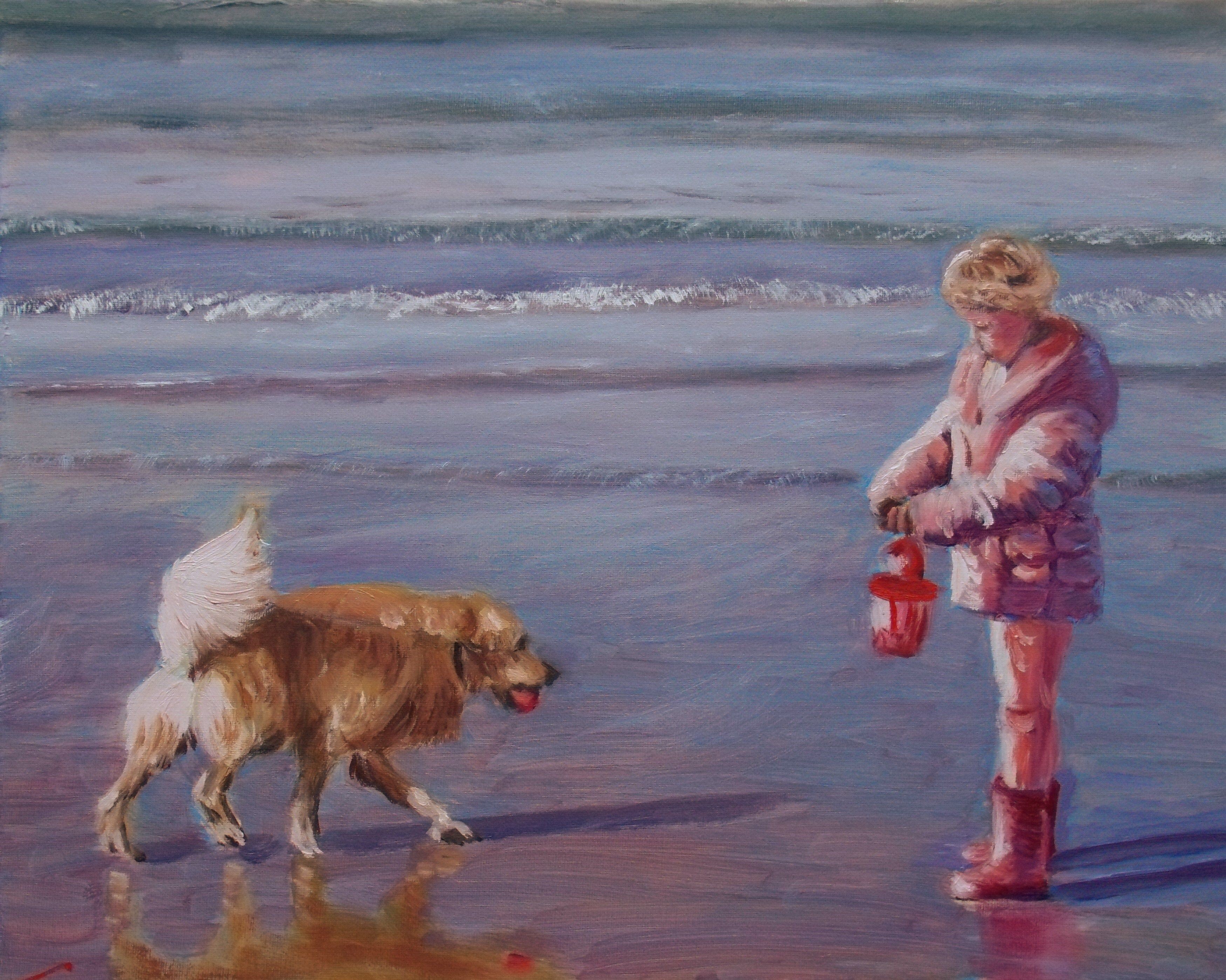 Elena Sokolova, Beach scene Elena Sokolova, Beach scene