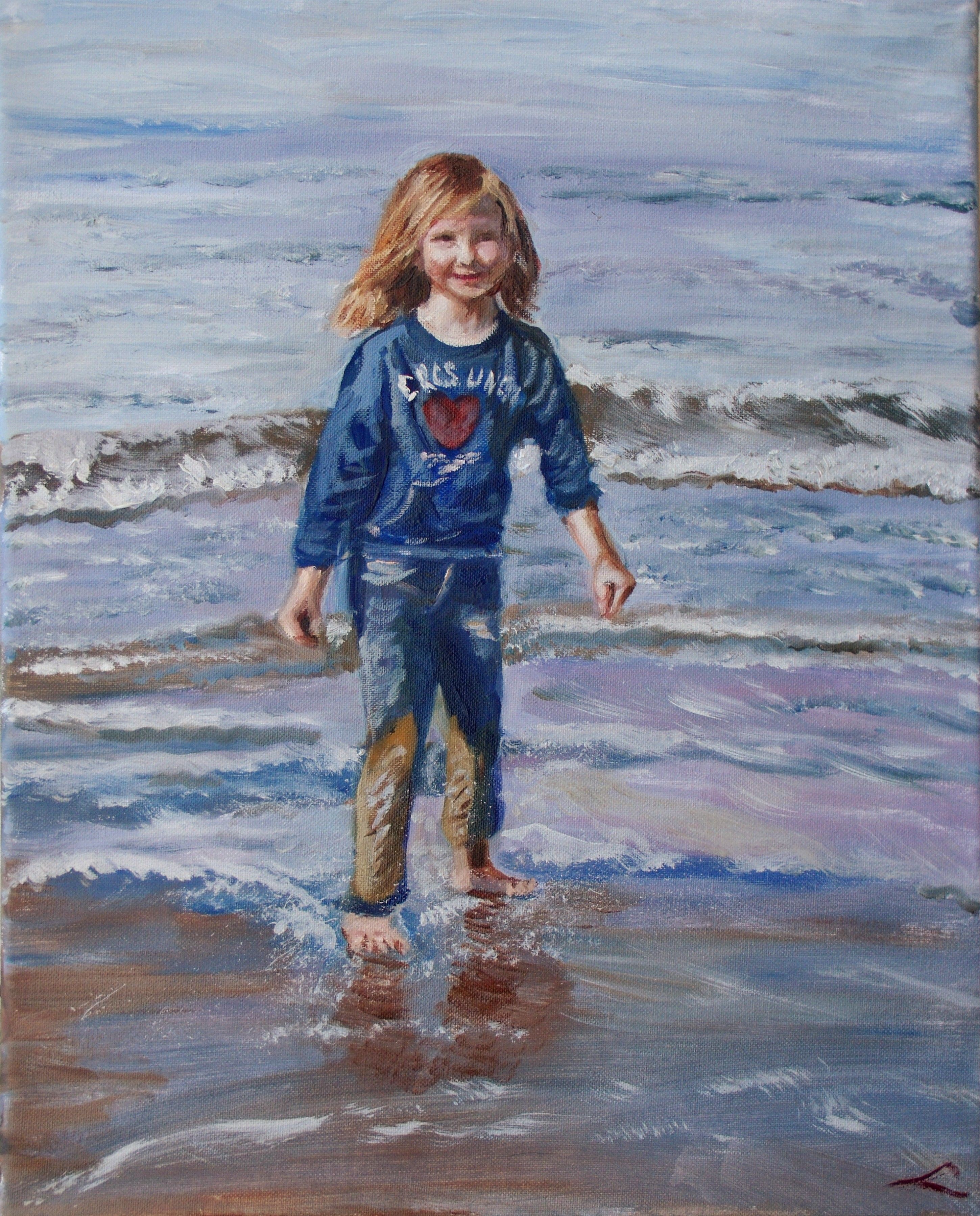 Elena Sokolova, Happy with sea ans sand Elena Sokolova, Happy with sea ans sand