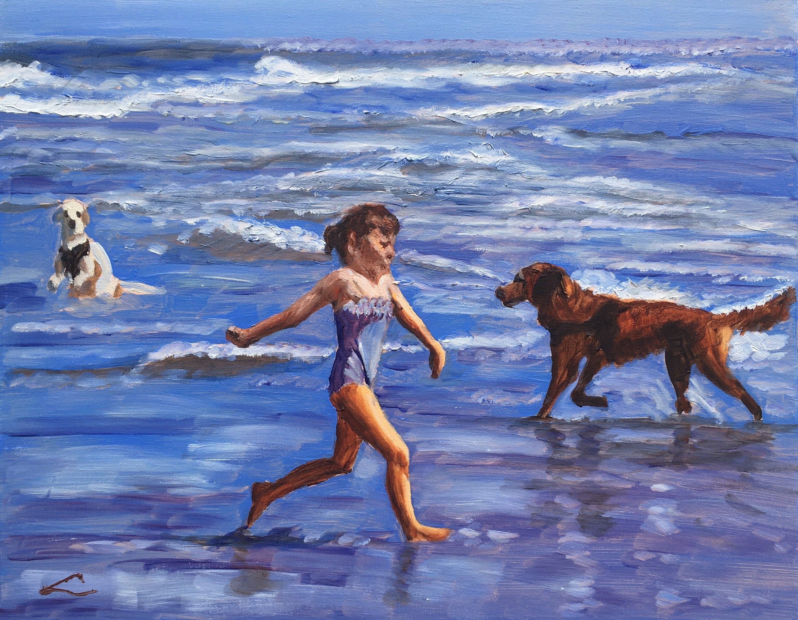 Elena Sokolova, Running with wet dogs Elena Sokolova, Running with wet dogs