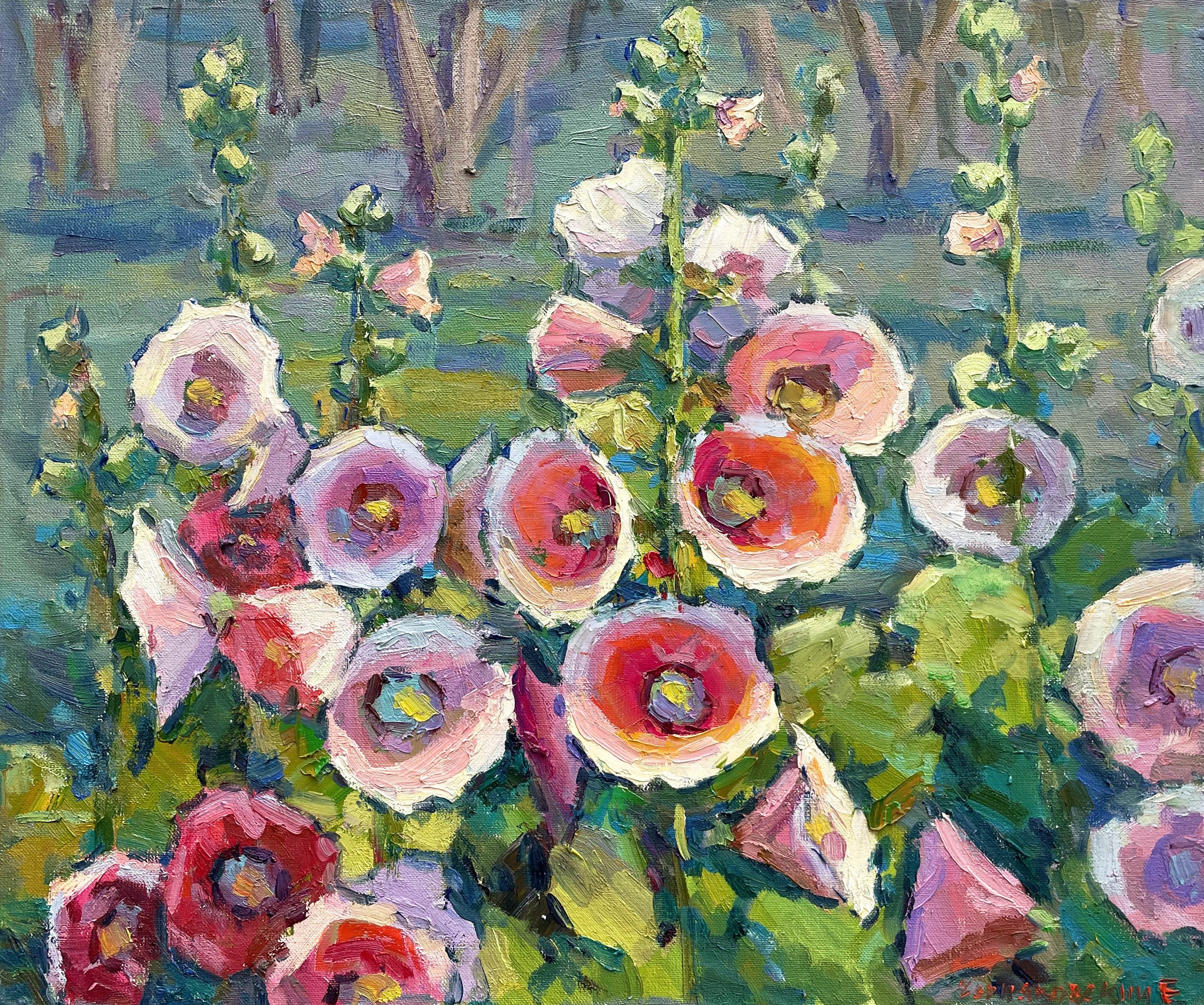 Evgeny Chernyakovsky, Mallow, Painting, Oil on Canvas Evgeny Chernyakovsky, Mallow, Painting, Oil on Canvas